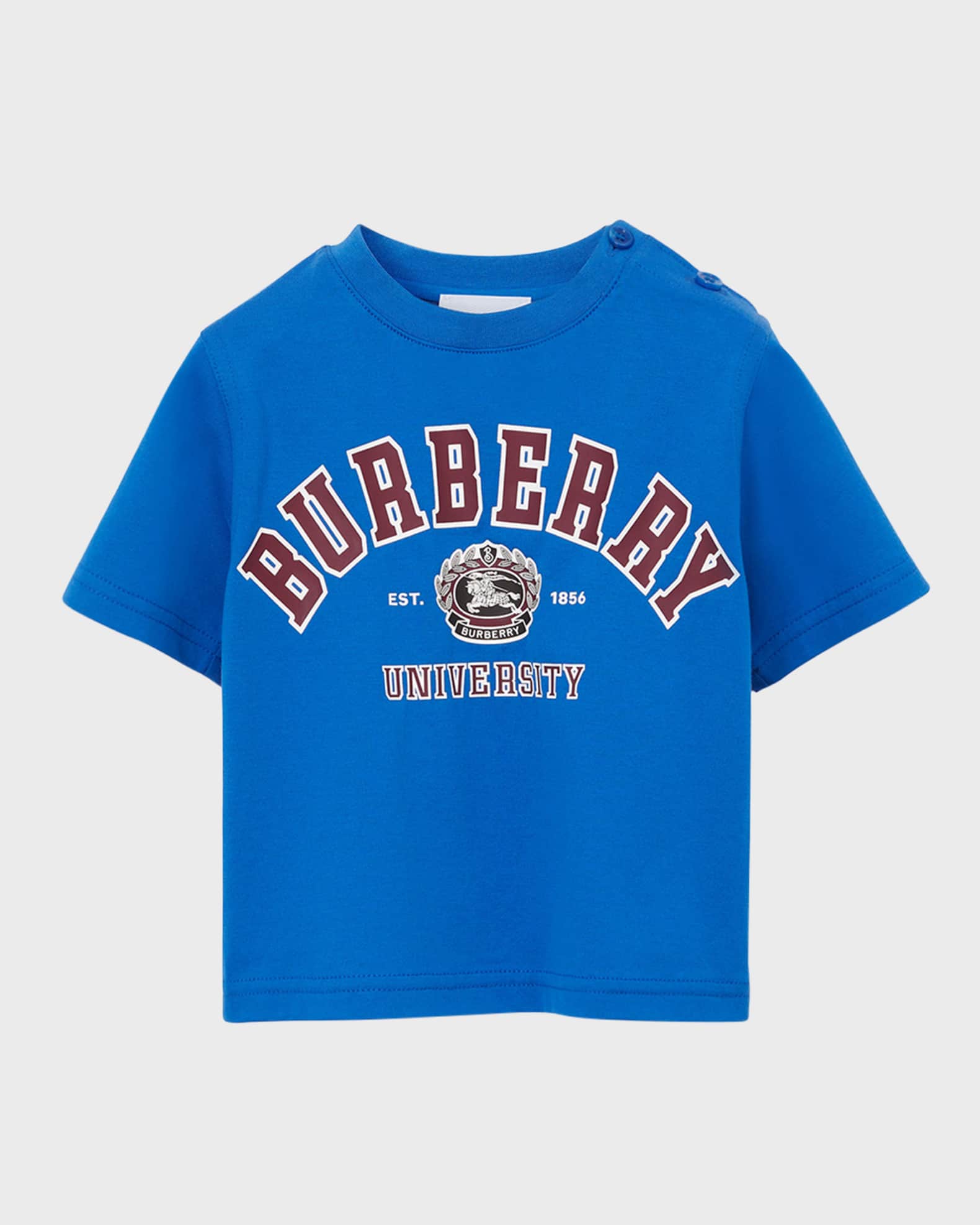 Burberry Boy's Cedar College Logo-Print T-Shirt, Size 6M-2