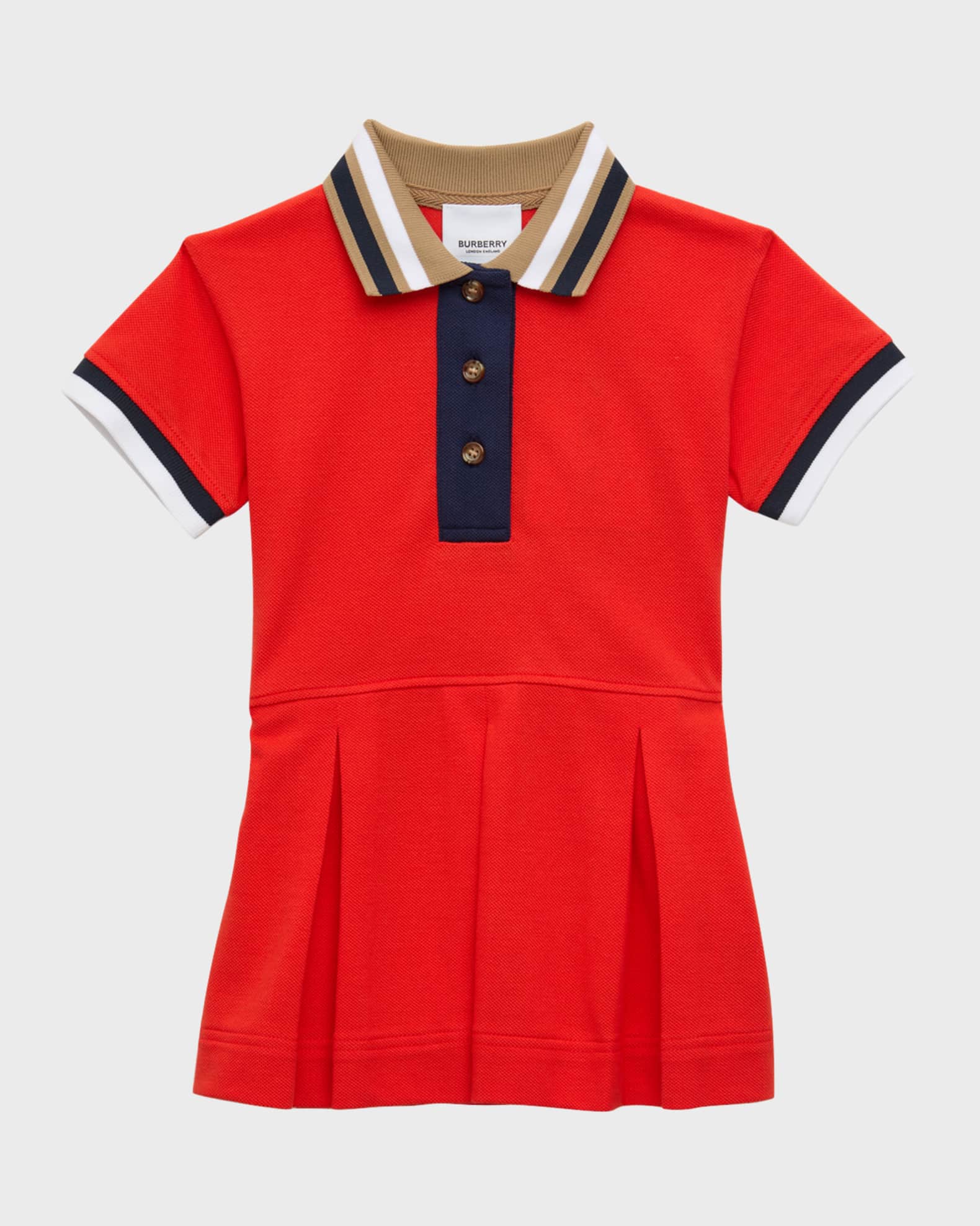 Red polo dress girl outlet