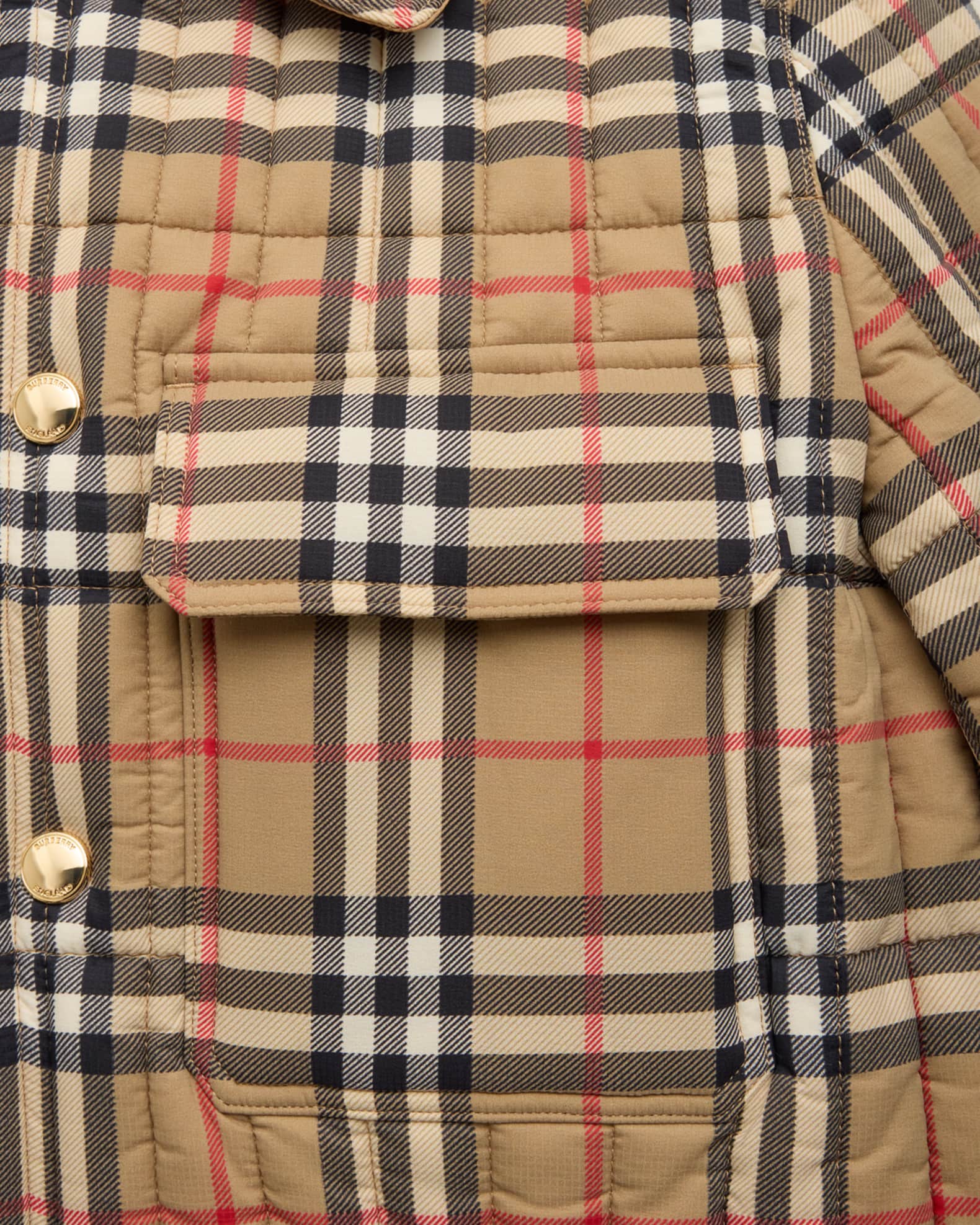 Burberry quilted nova check jacket online