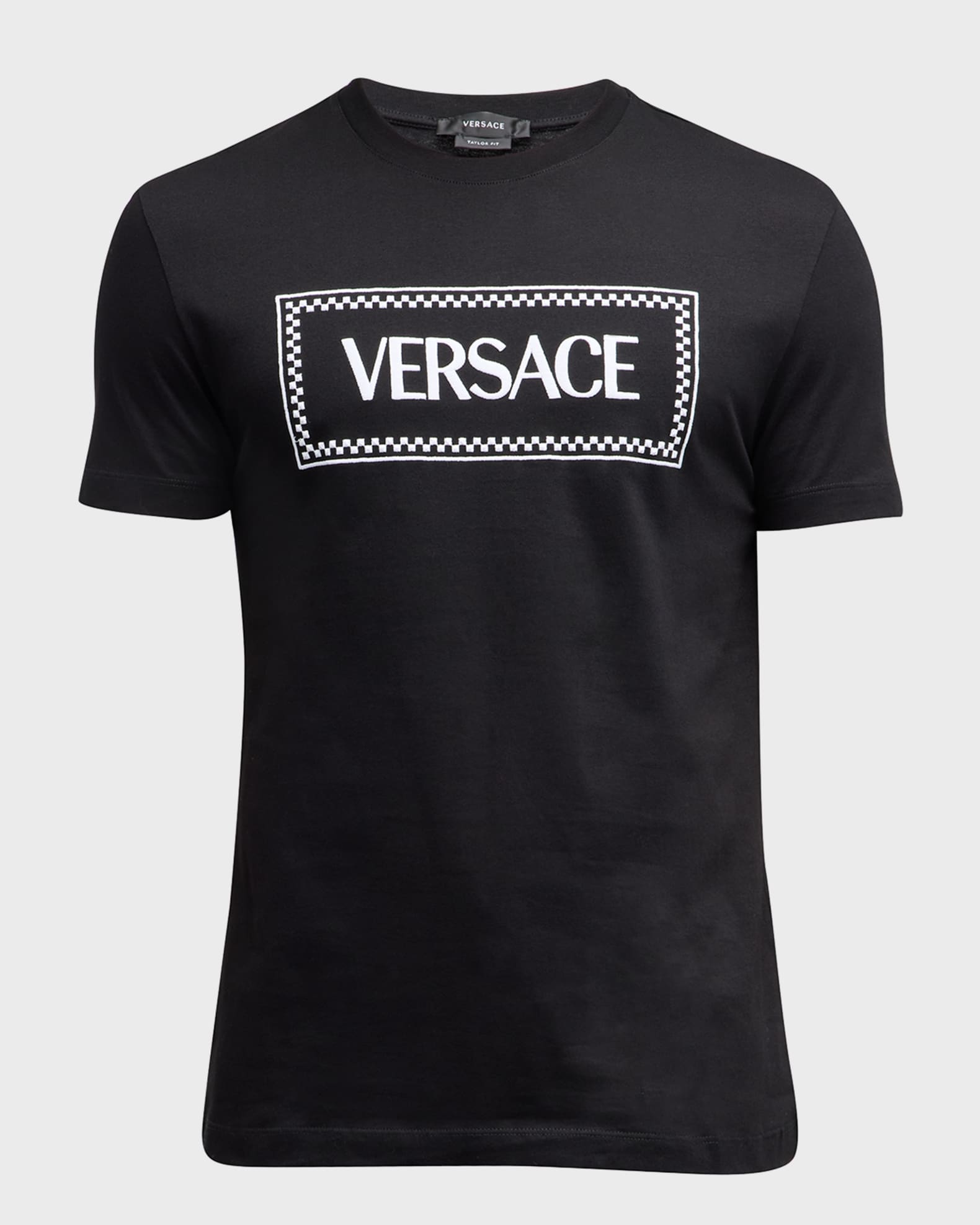 Versace Men's Tailoring Label Logo T-Shirt | Neiman Marcus