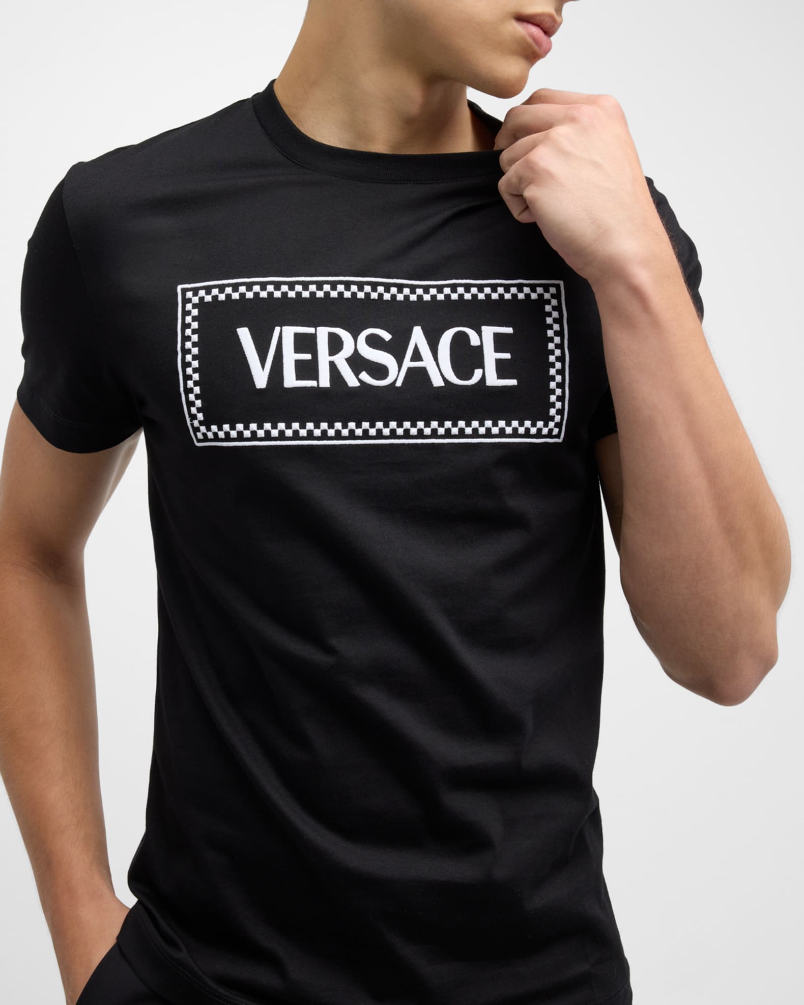 Versace t shirt logo sale