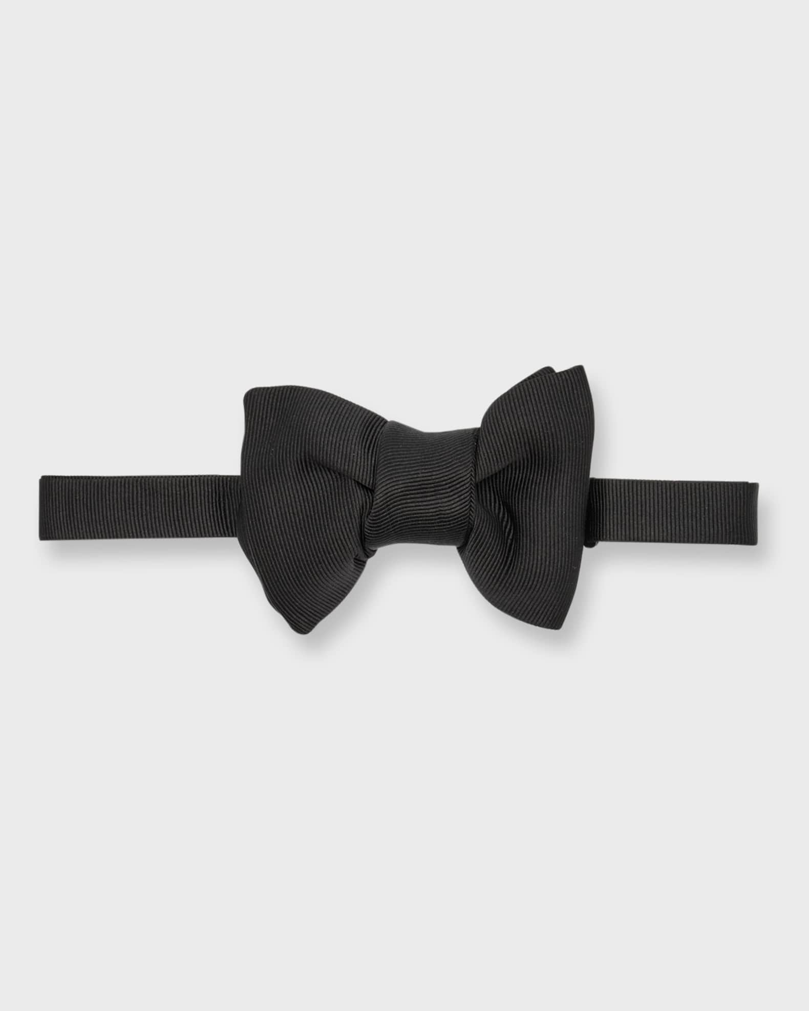 Men's Pre-Tied Silk Grosgrain Bow Tie 0
