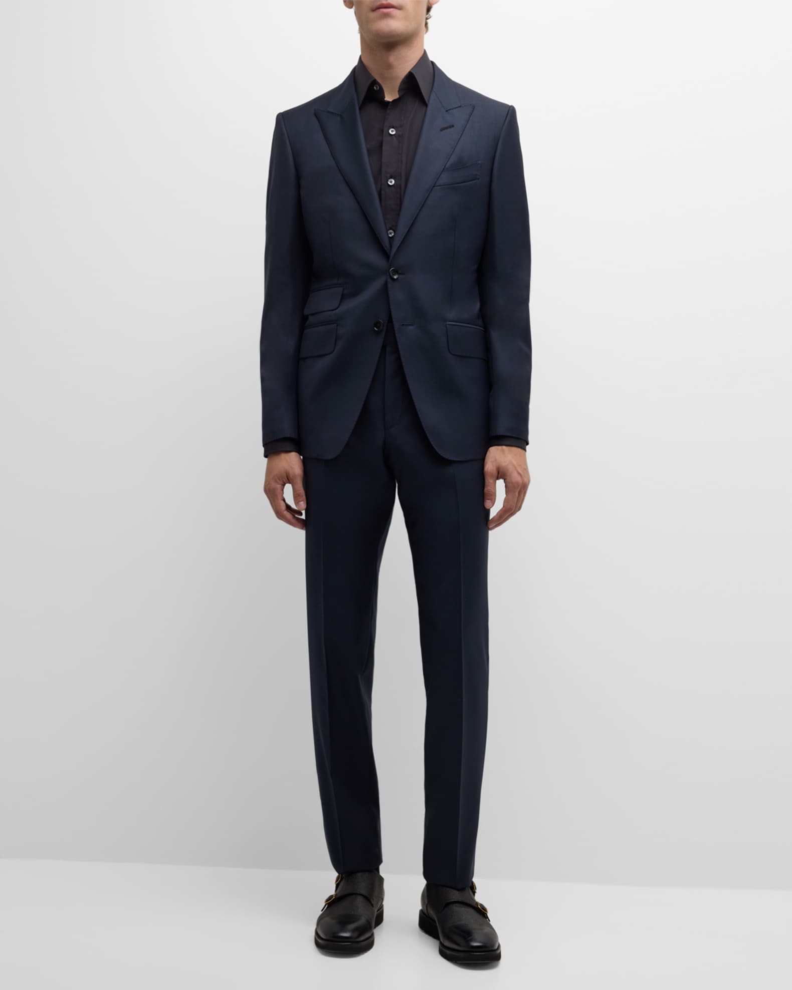 TOM FORD Men's Modern Fit Sharkskin Suit | Neiman Marcus