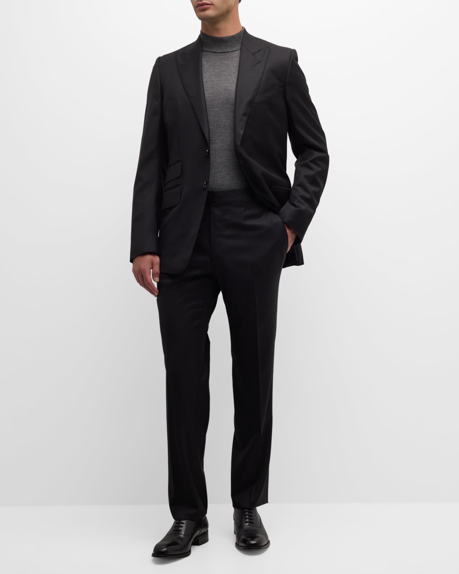 TOM FORD Men's Wool-Silk Master Twill Suit | Neiman Marcus