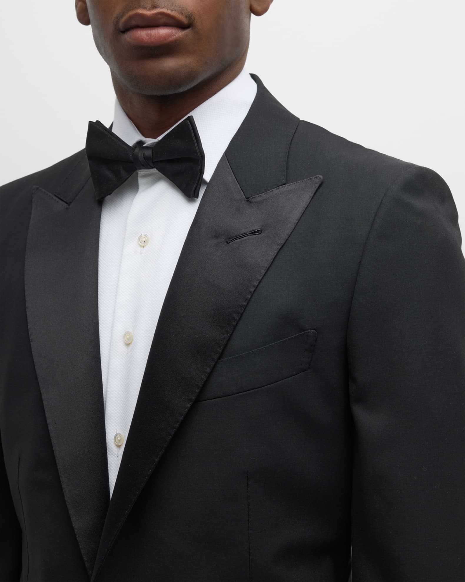 TOM FORD Men's Peak-Lapel Wool Tuxedo | Neiman Marcus