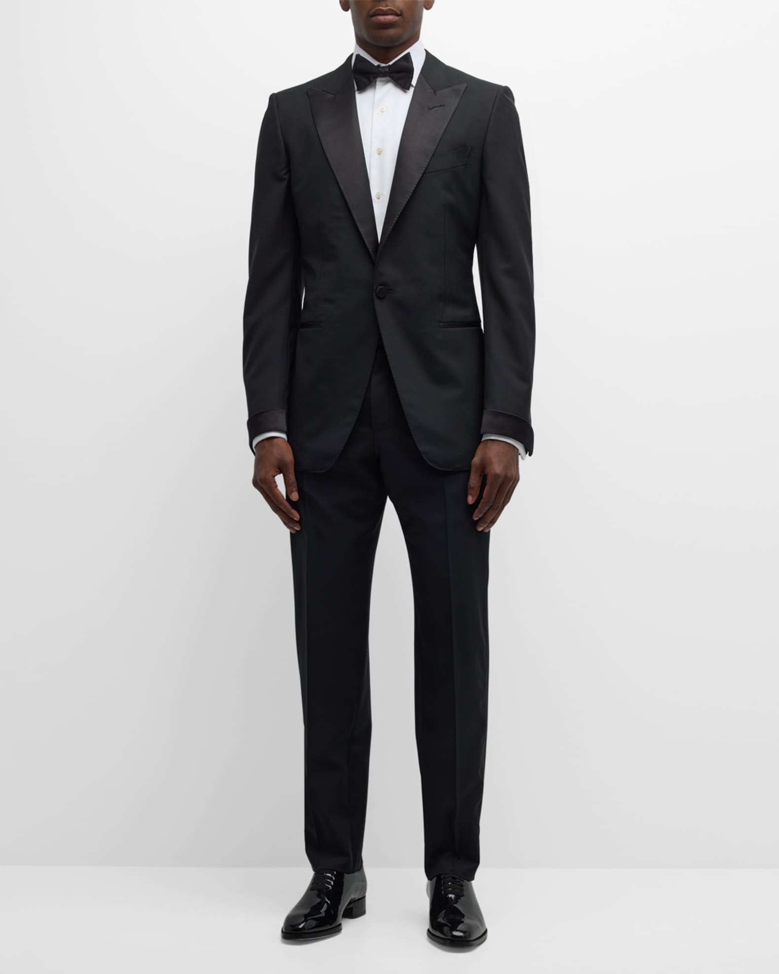 TOM FORD Men's Peak-Lapel Wool Tuxedo | Neiman Marcus