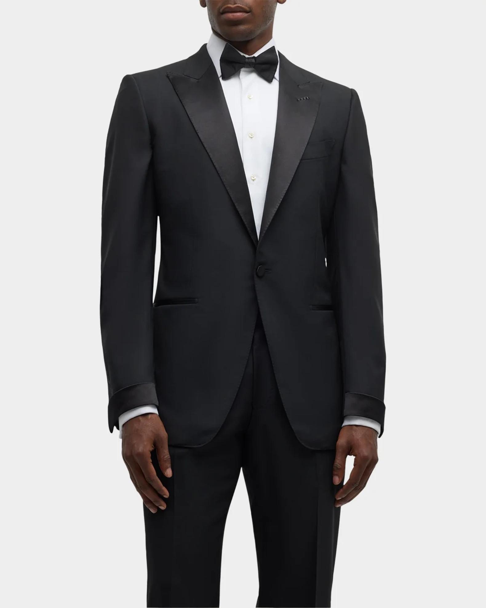 TOM FORD Men s Peak Lapel Wool Tuxedo Neiman Marcus