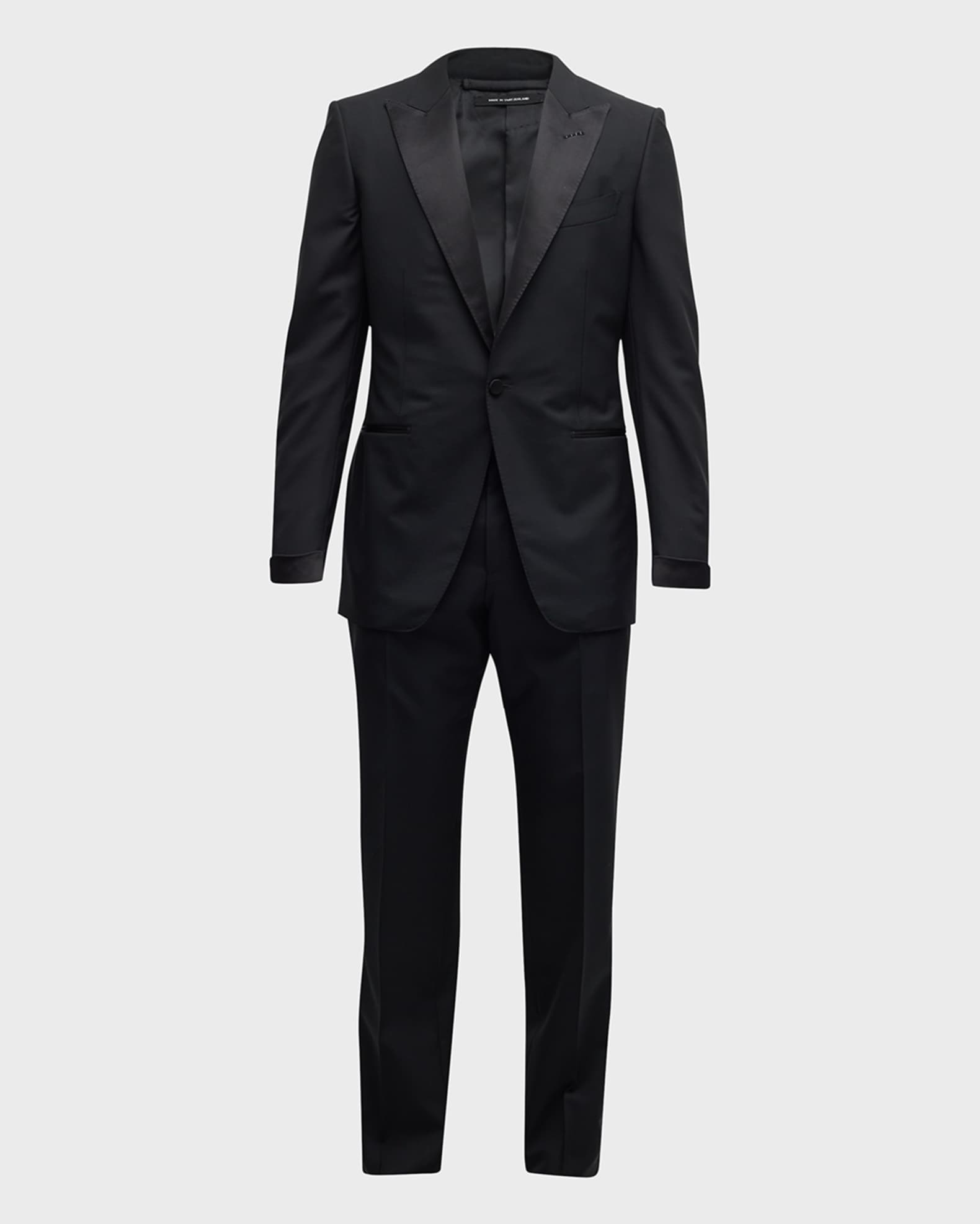 Men's Peak-Lapel Wool Tuxedo 0