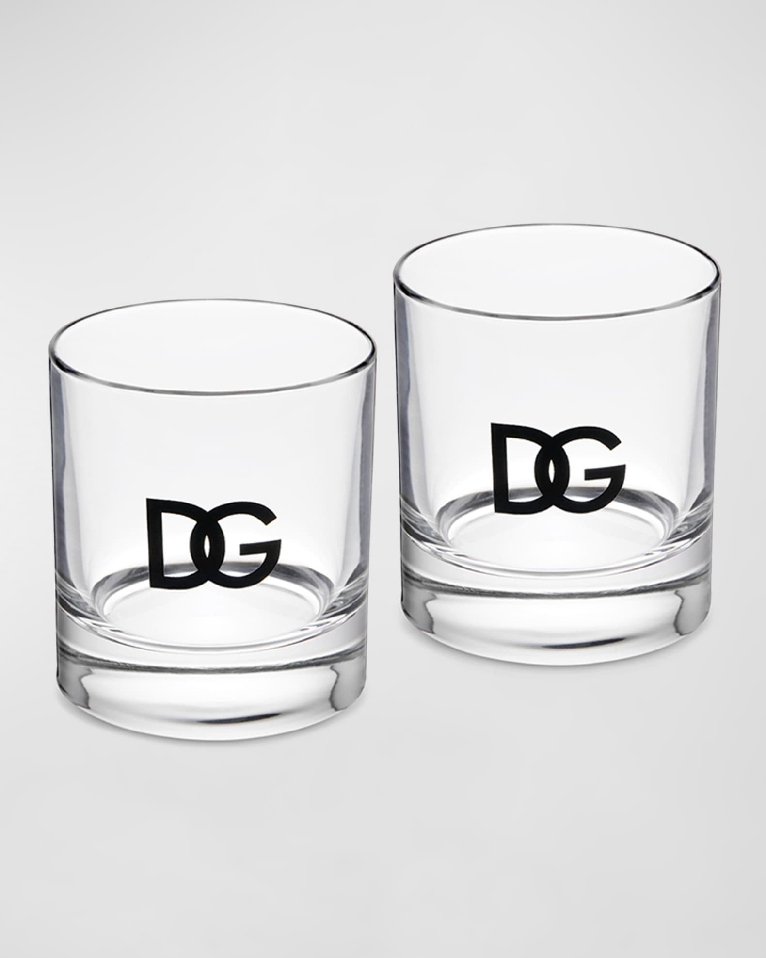 Dolce&Gabbana Casa DG Logo Shot Glasses Set of 2 Neiman Marcus