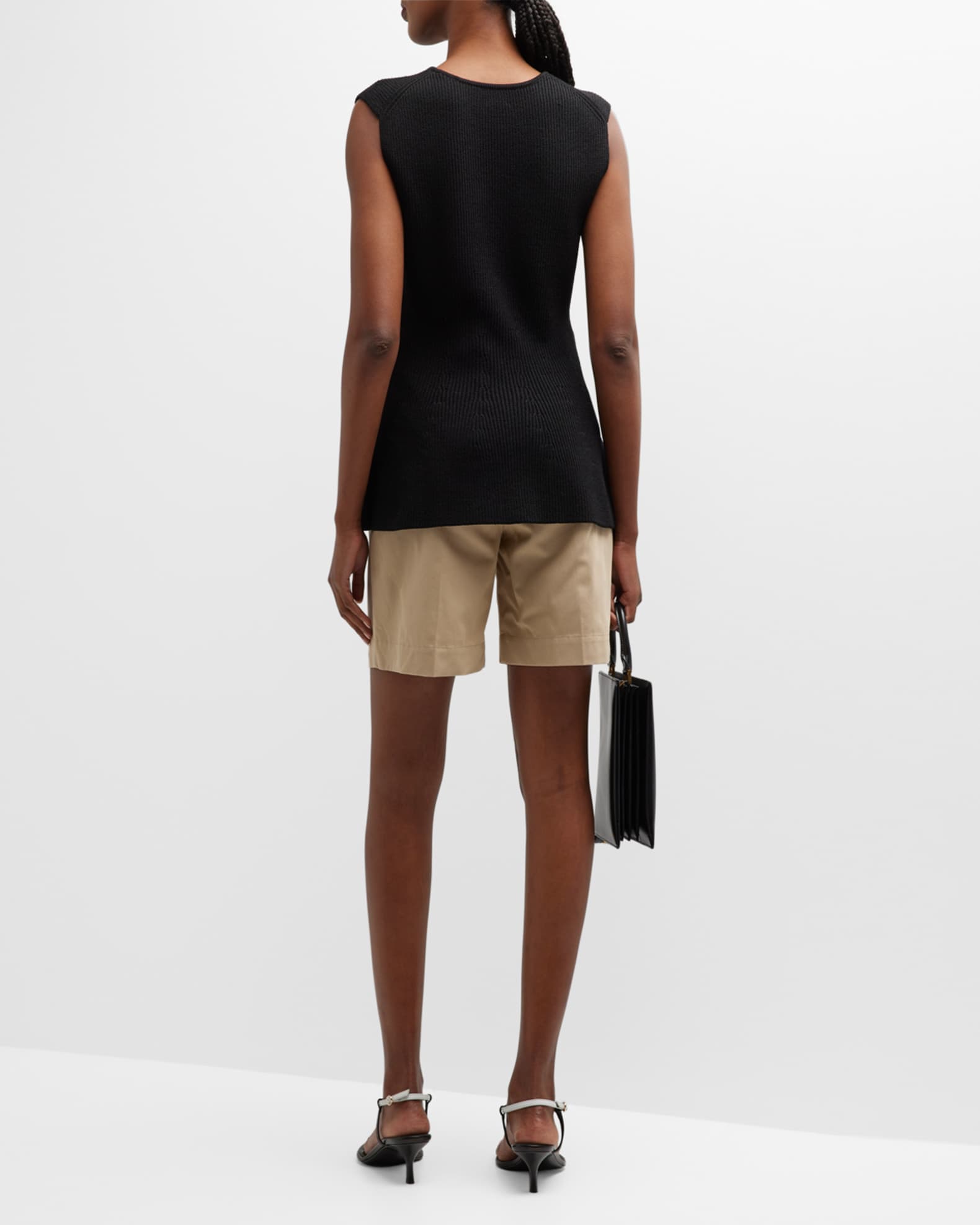 良質な商品 - miumiu/Mid-rise cotton-twill shorts - 安い 特売:1002
