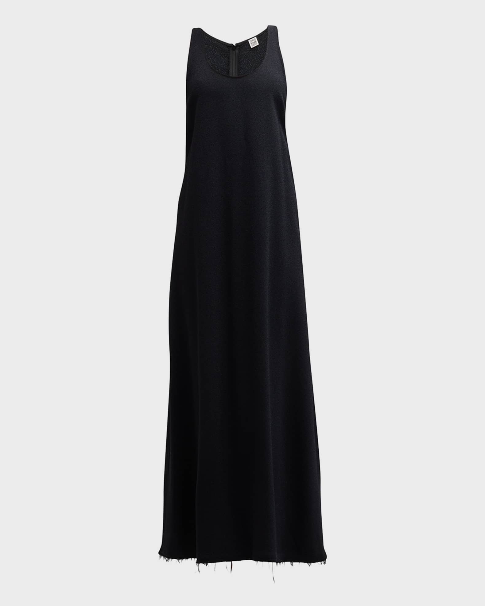 Toteme Scoop-Neck Sleeveless Sable Maxi Dress | Neiman Marcus