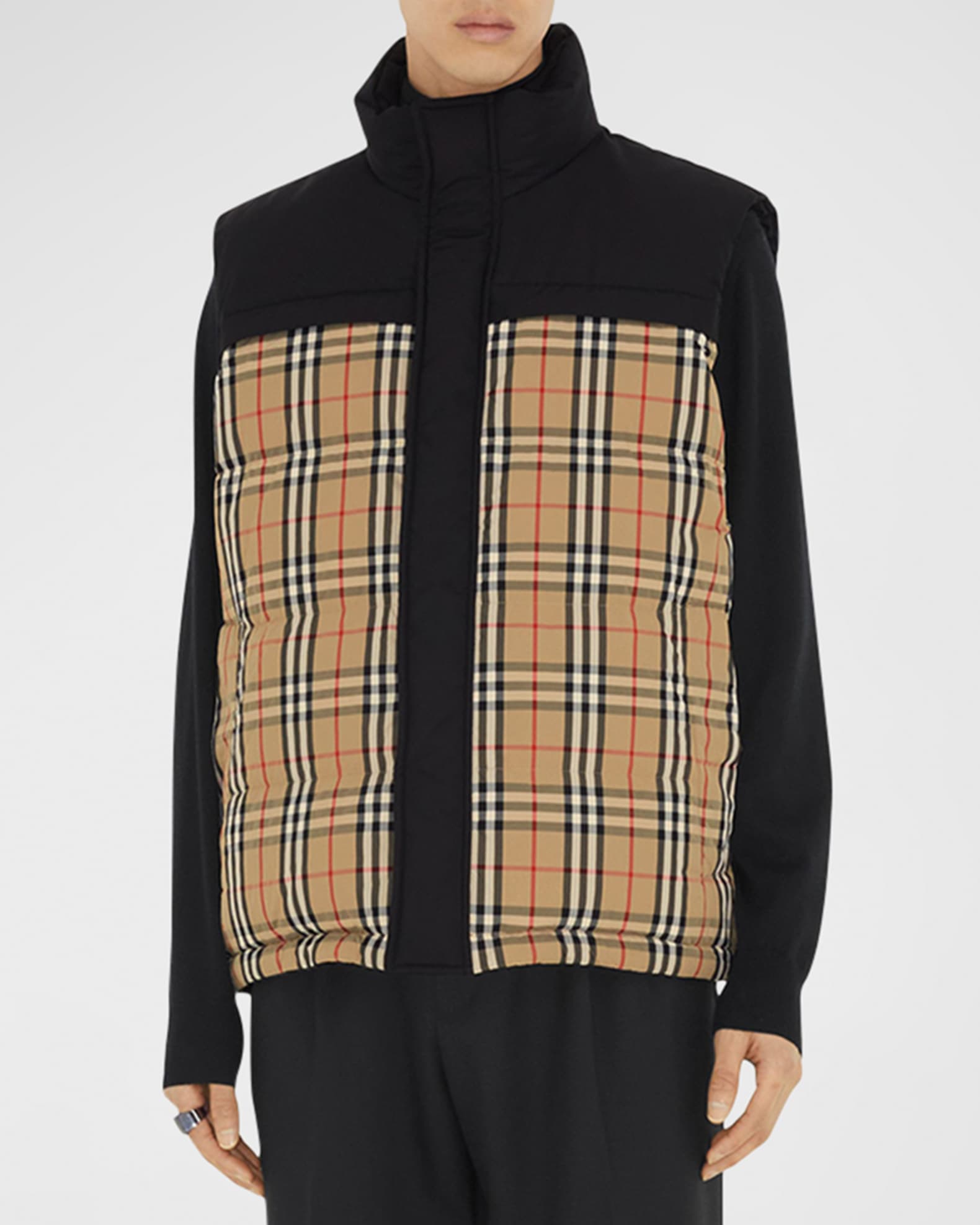 Burberry Men's Oakwood Puffer Vest | Neiman Marcus