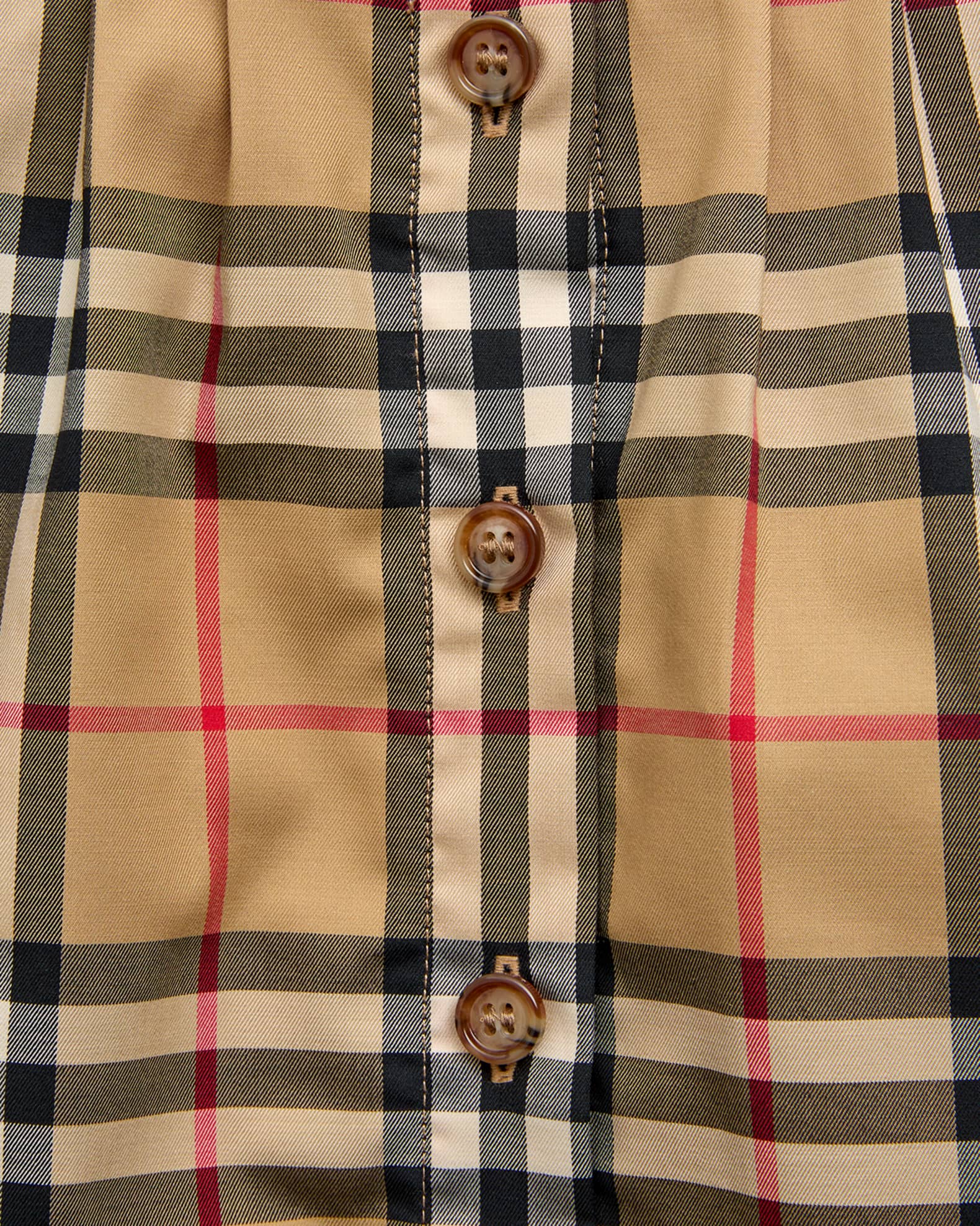 Girl s Sheryl Check Print Blouse Size 3 14