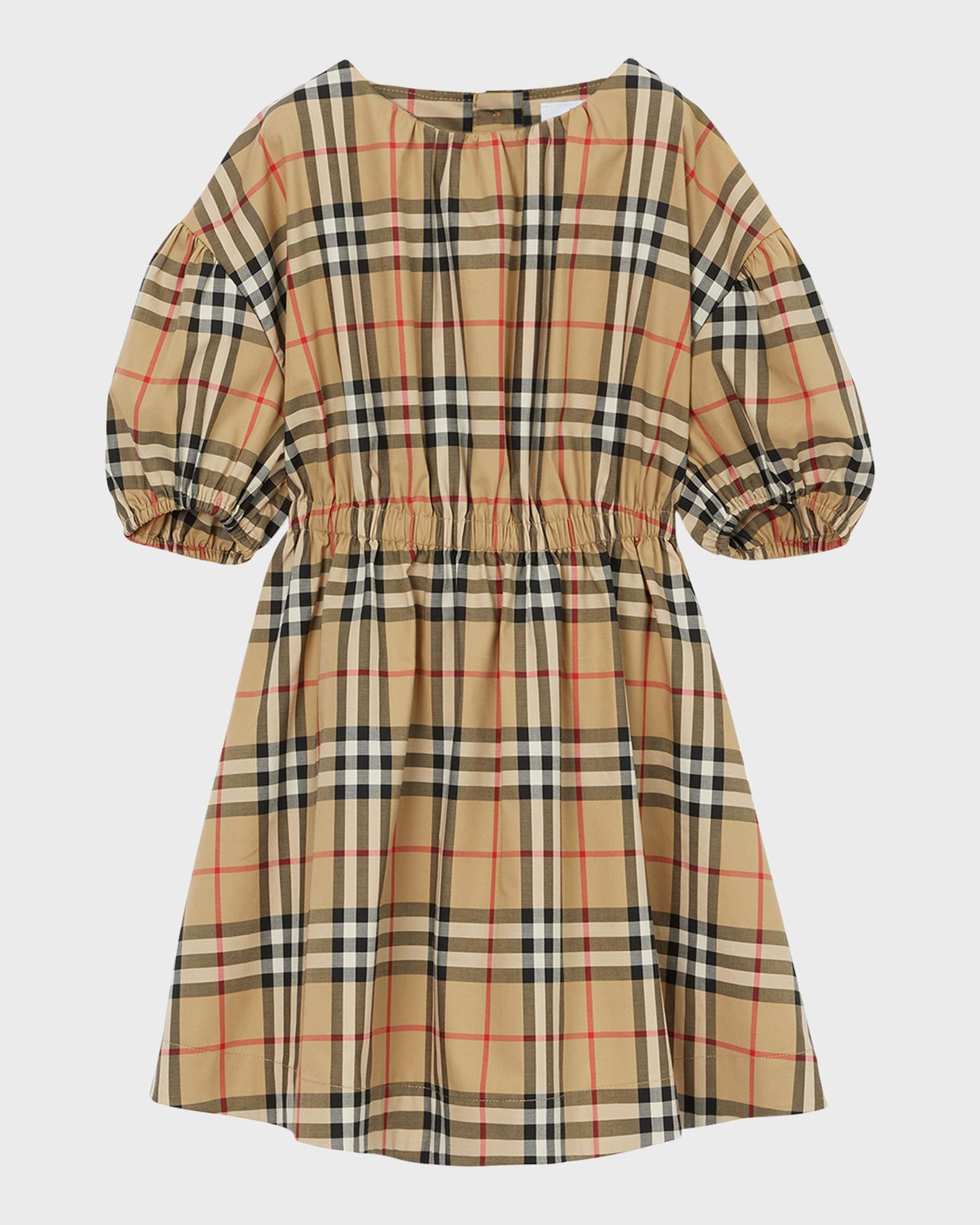 vintage check detail cotton dress 1950s Cotton Brown & White Check Dress With Flirtatious Bodice.......  ROCKABILLY..... Size Medium