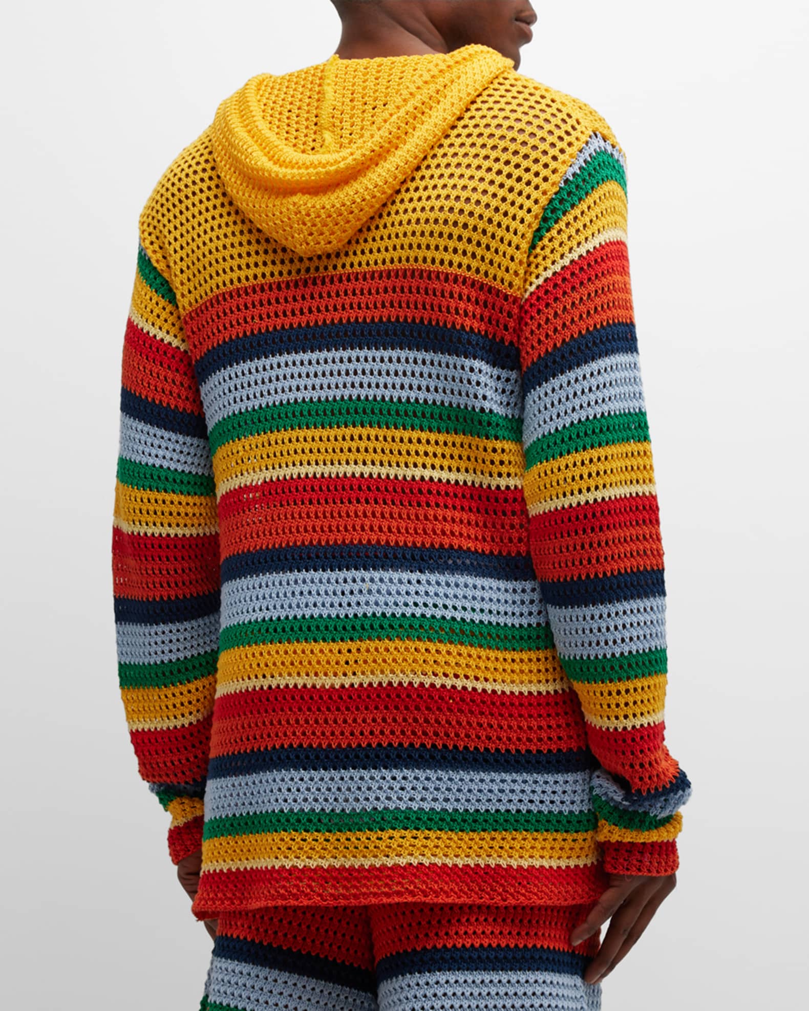 Multicolor striped hoodie new arrivals