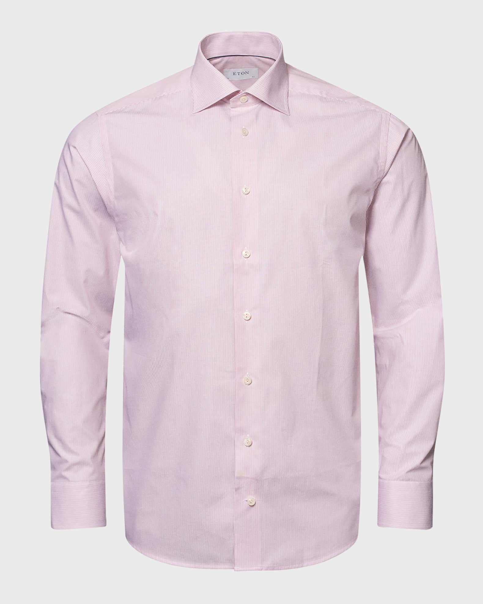 Men's Contemporary Fit Stripe Dress Shirt 0 - spring work outfits