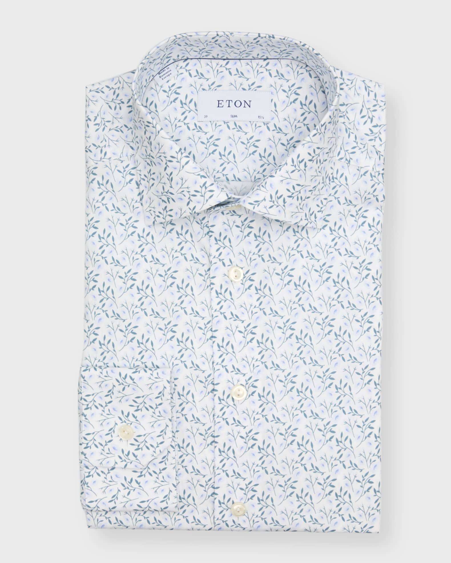 Eton Men's Slim Fit FloralPrint Dress Shirt Neiman Marcus