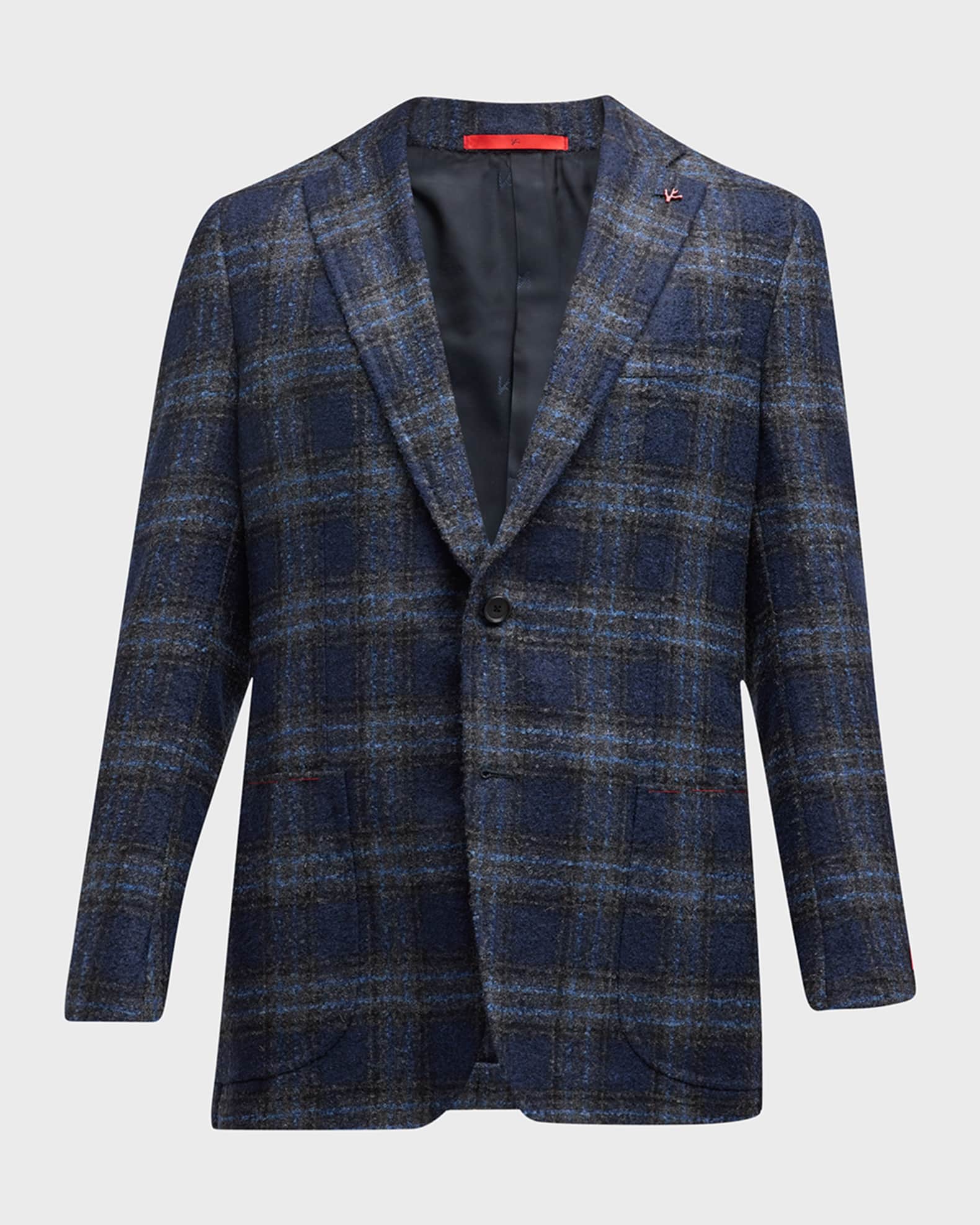 Isaia Men s Boucle Plaid Sport Coat Neiman Marcus