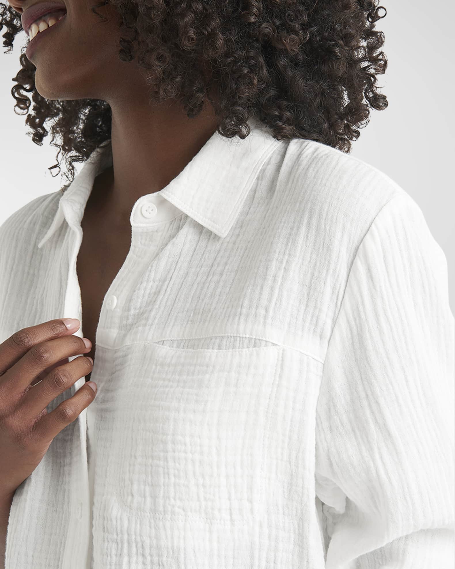 Splendid Kit Cotton Gauze ButtonFront Shirt Neiman Marcus