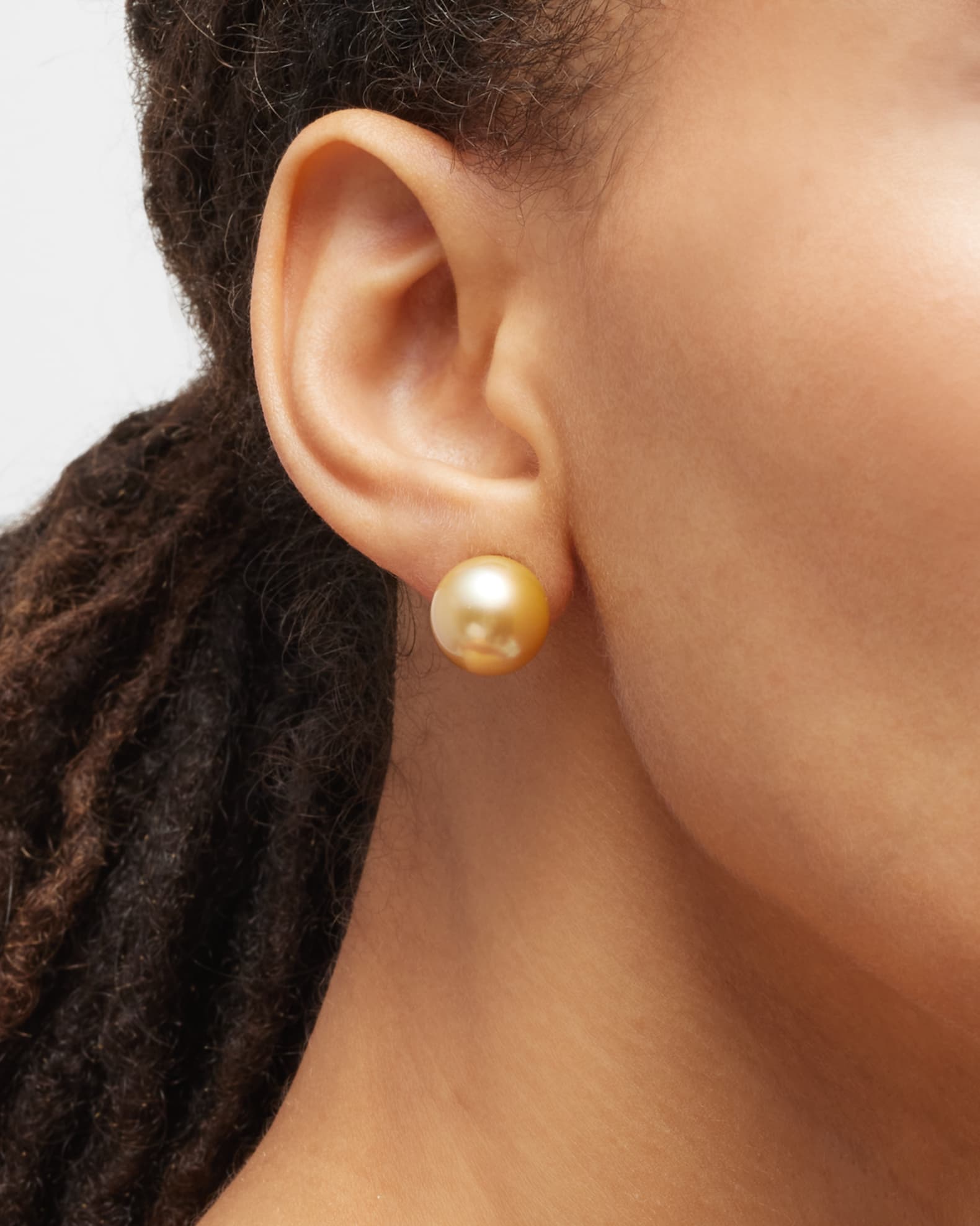 Belpearl 18K Yellow Gold 13mm South Sea Pearl Stud Earrings Neiman Marcus
