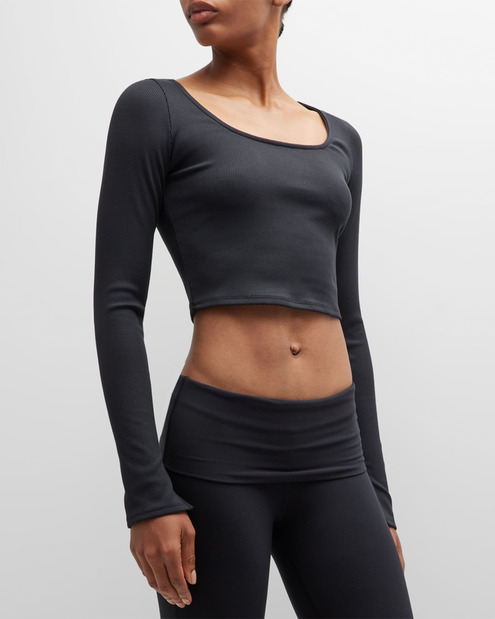 Alo Yoga Alosoft Rib Form Long Sleeve Top – The Shop at Equinox