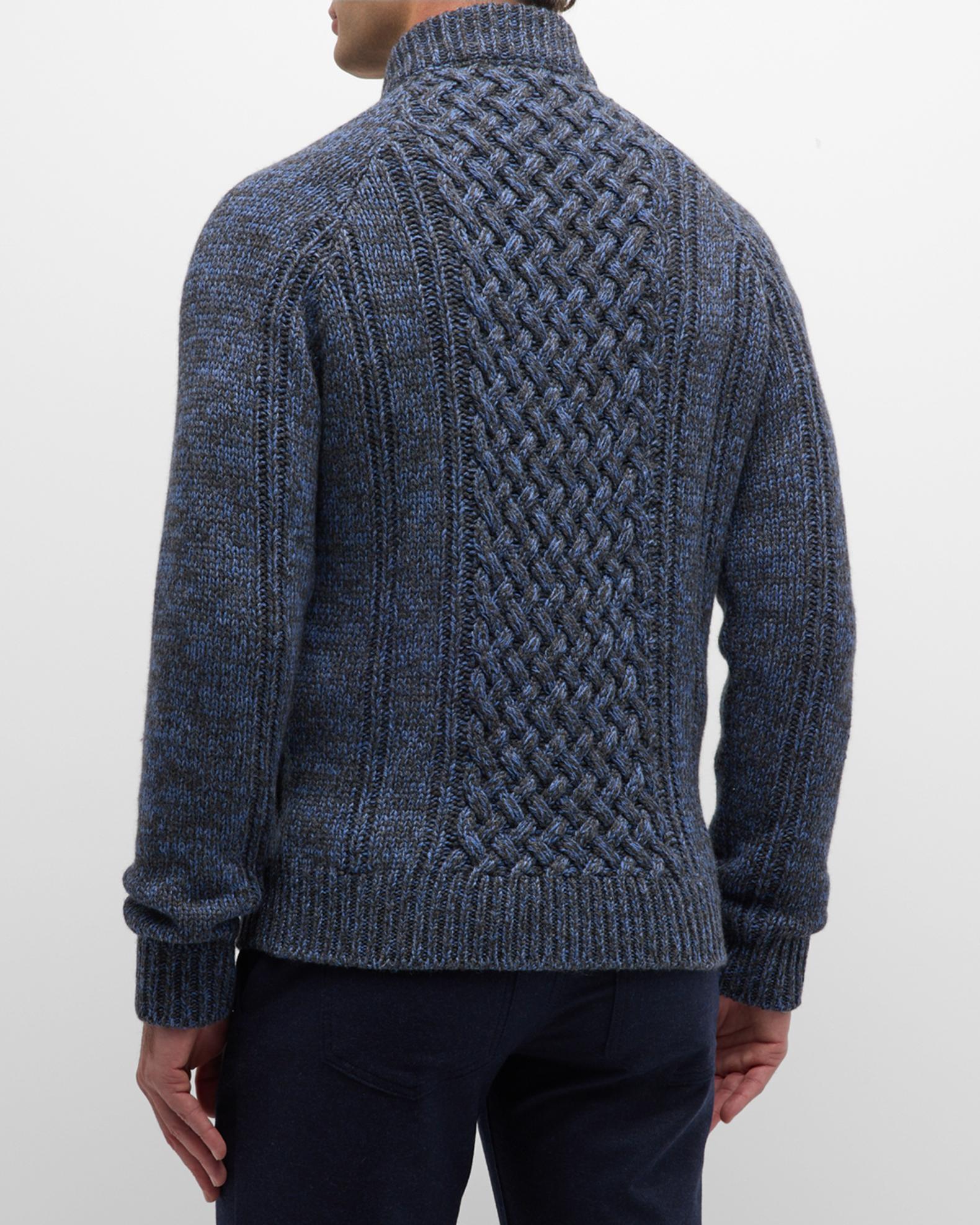 Cardigan Isaia En Mélange Cachemire - Taille 2XL - Gris Charbon - Neuf Sans étiquettes