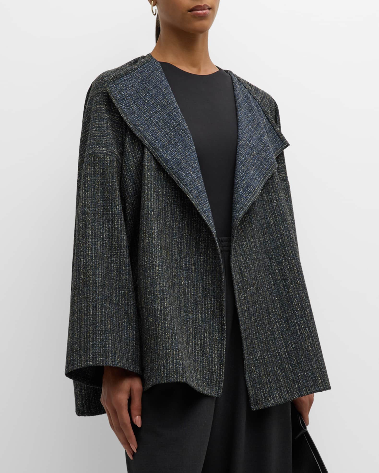 Eskandar Mid Plus Wool Short Jacket | Neiman Marcus