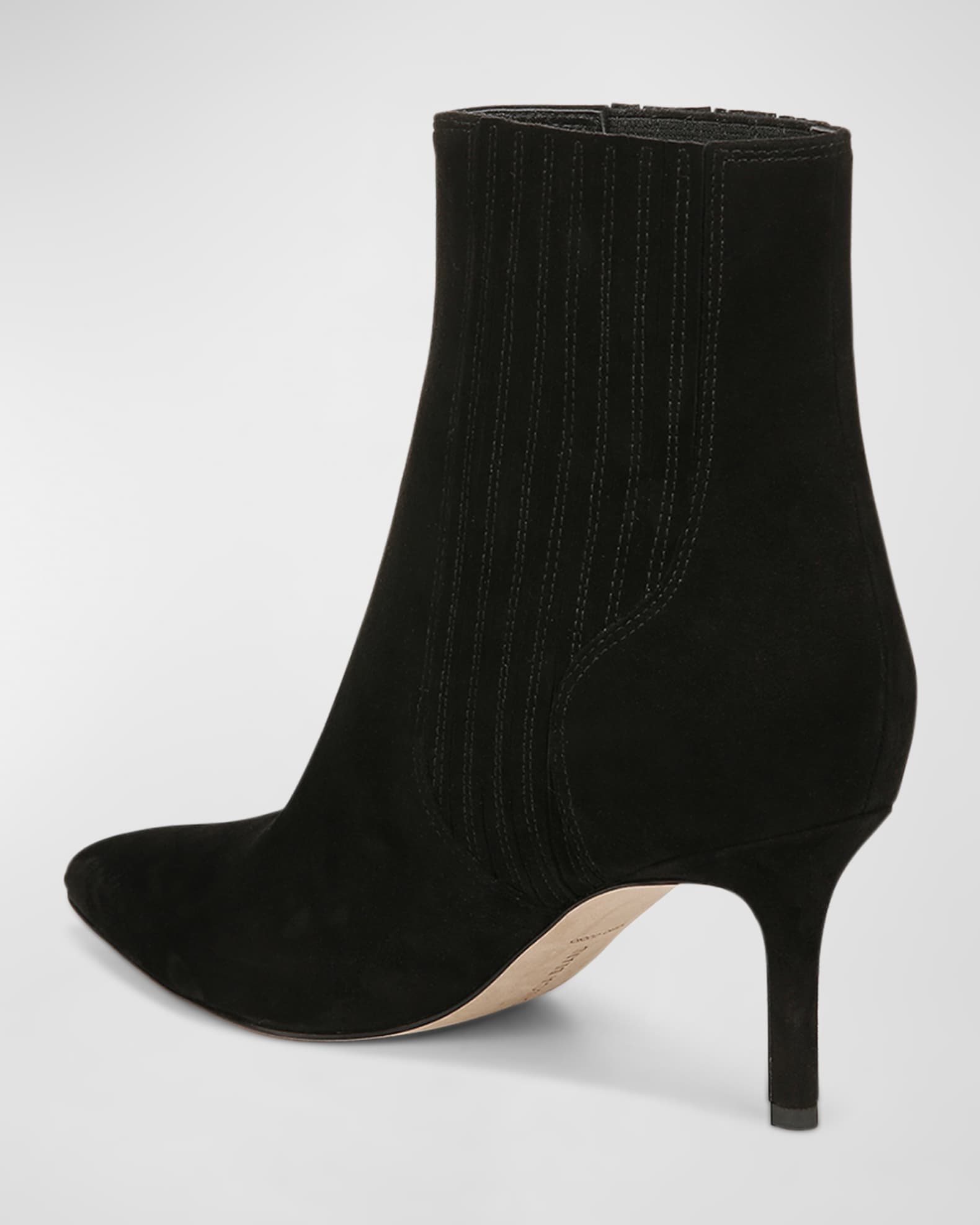 suede stiletto booties