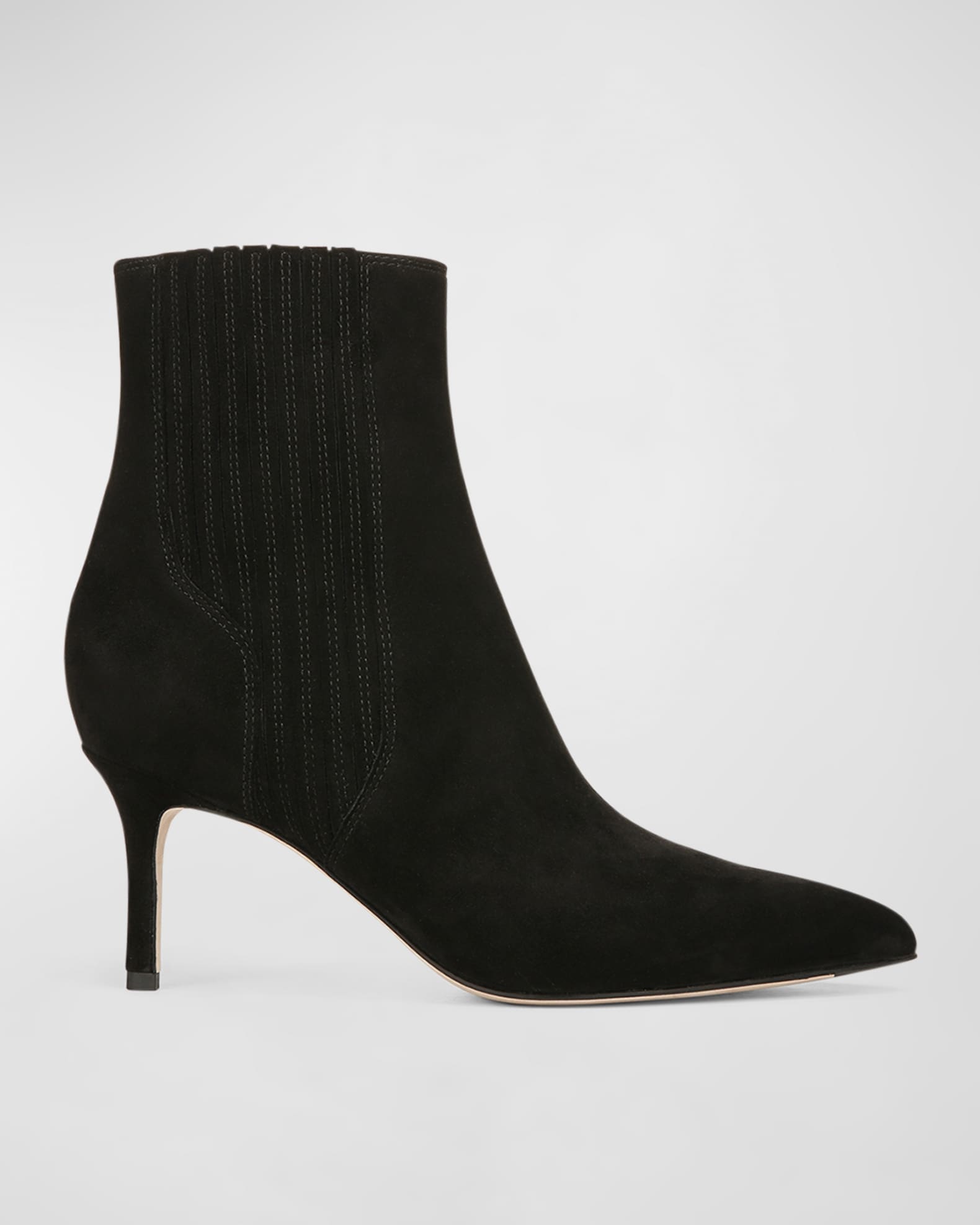 suede stiletto booties