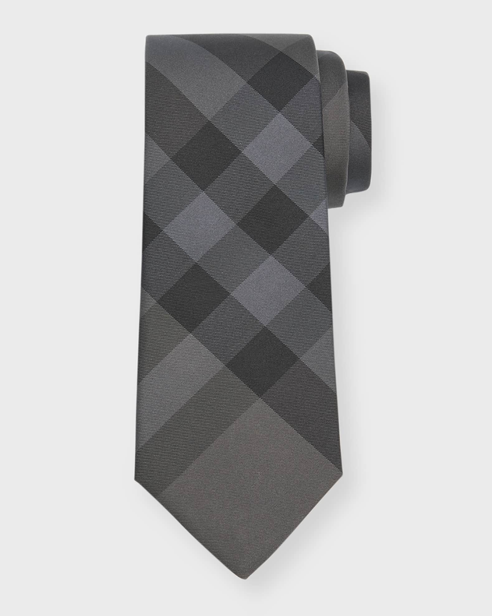 Burberry Engraved Tie Clip In Grey, ModeSens