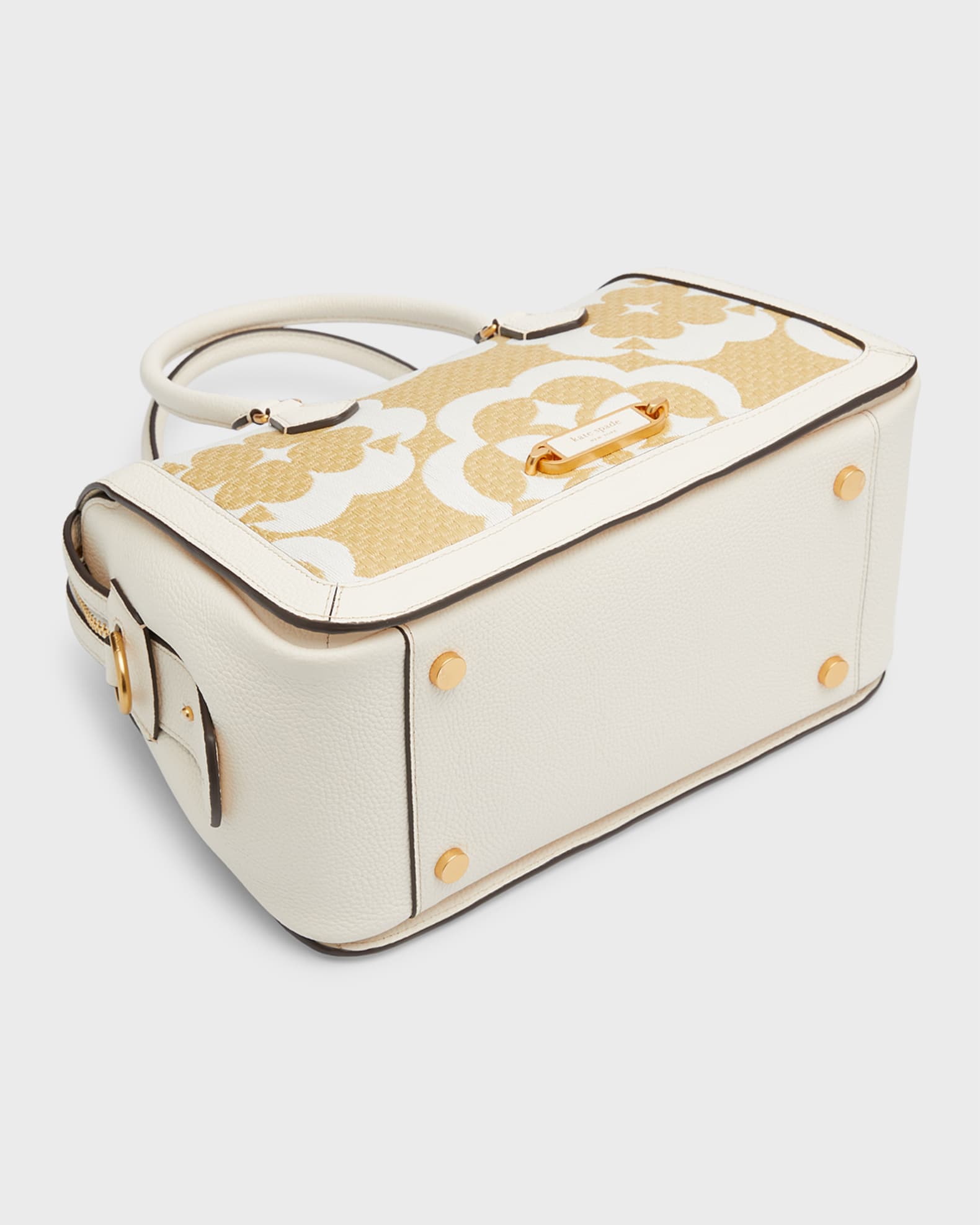 kate spade new york gramercy medium spade flower monogram top handle bag Neiman Marcus