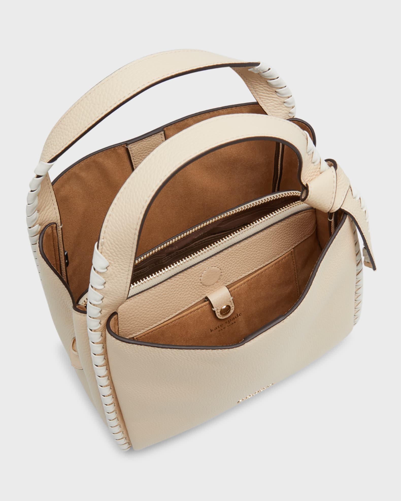 kate spade new york knott medium whipstitched pebbled leather crossbody