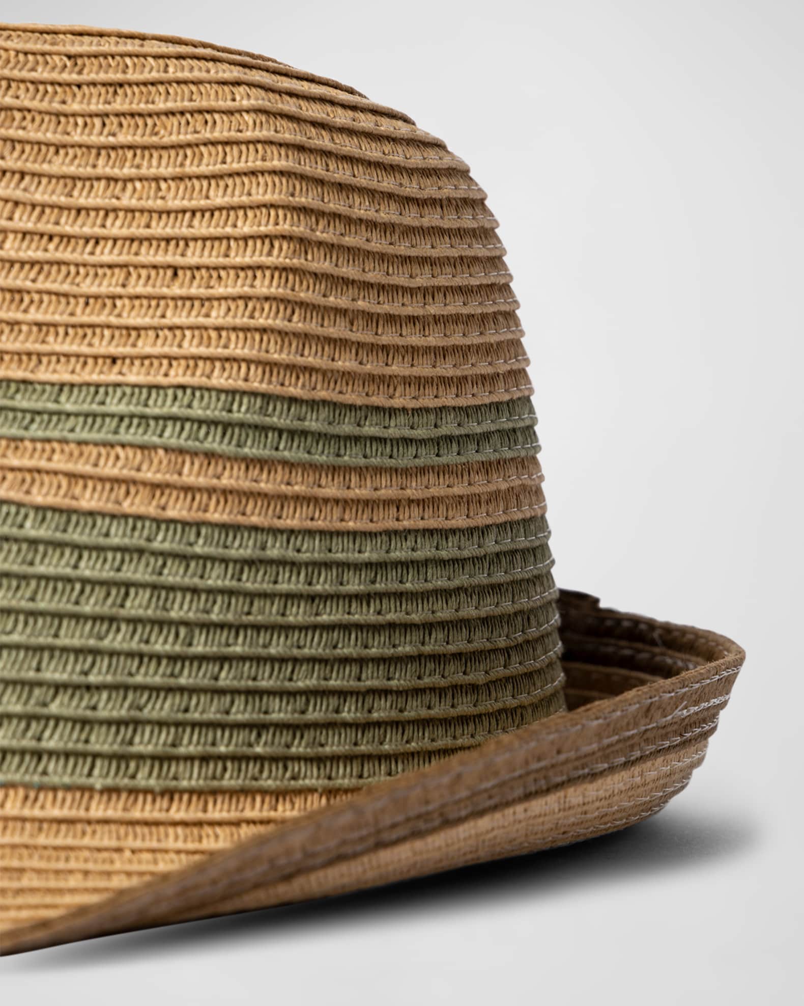 Saint Laurent straw trilby hat - Neutrals