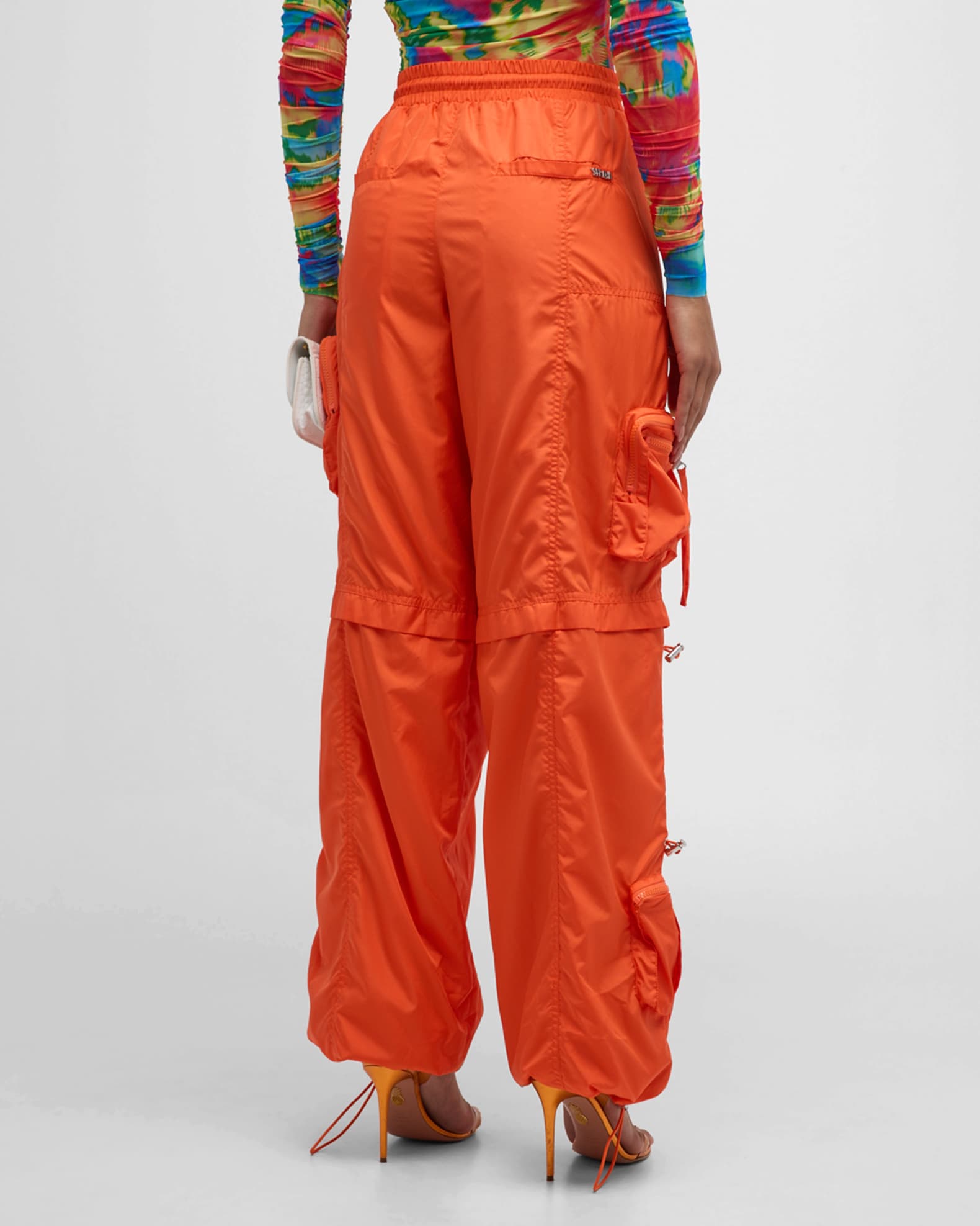 SER.O.YA Alba Ruched Drawstring Cargo Pants Neiman Marcus