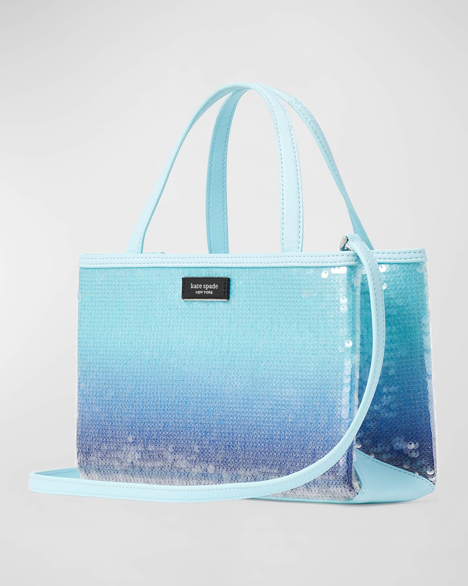 sam icon small ombre sequin tote bag