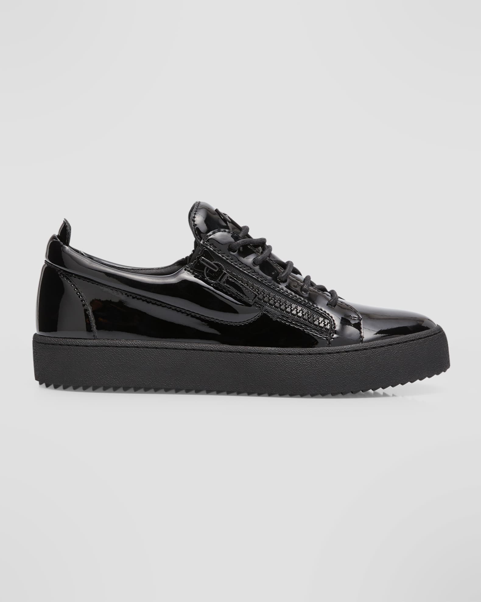 Men's Maylondon Patent Leather Low Top Sneakers 0