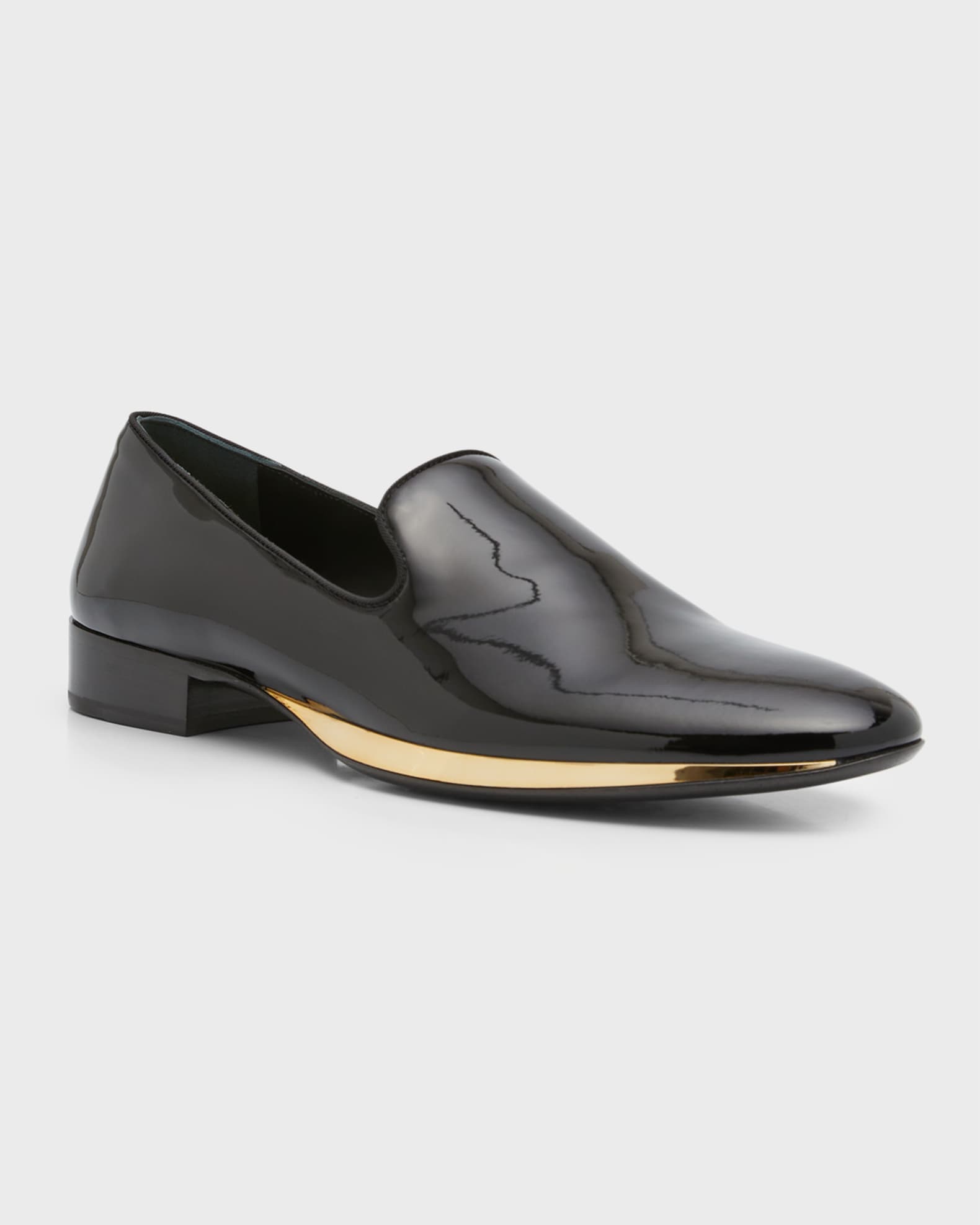 Giuseppe Zanotti Men s Cut 15 Patent Leather Loafers Neiman Marcus