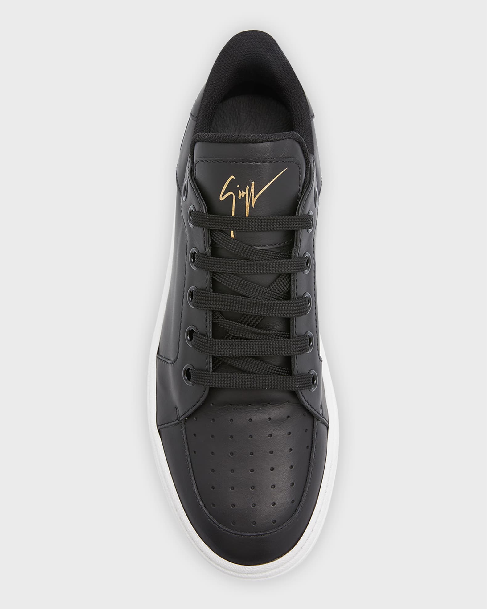 Giuseppe Zanotti Men's GZ 94 Leather Low Top Sneakers | Neiman Marcus