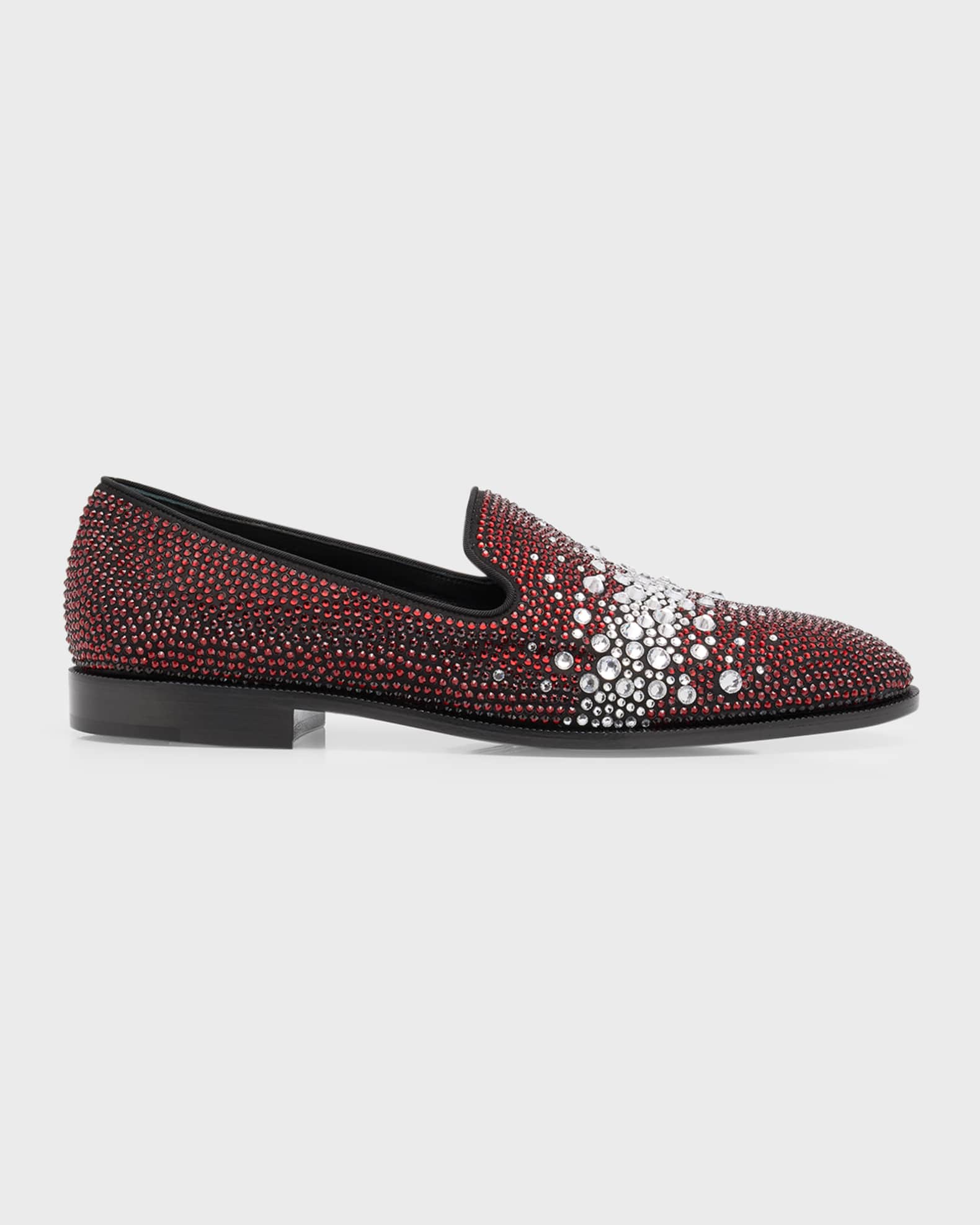 Giuseppe Zanotti Men's Flavio 20 Swarovski Crystal Loafers
