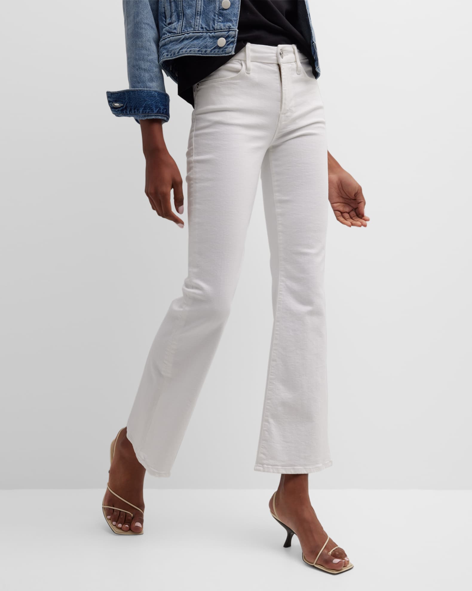 FRAME Le Easy Flare Ankle Jeans | Neiman Marcus