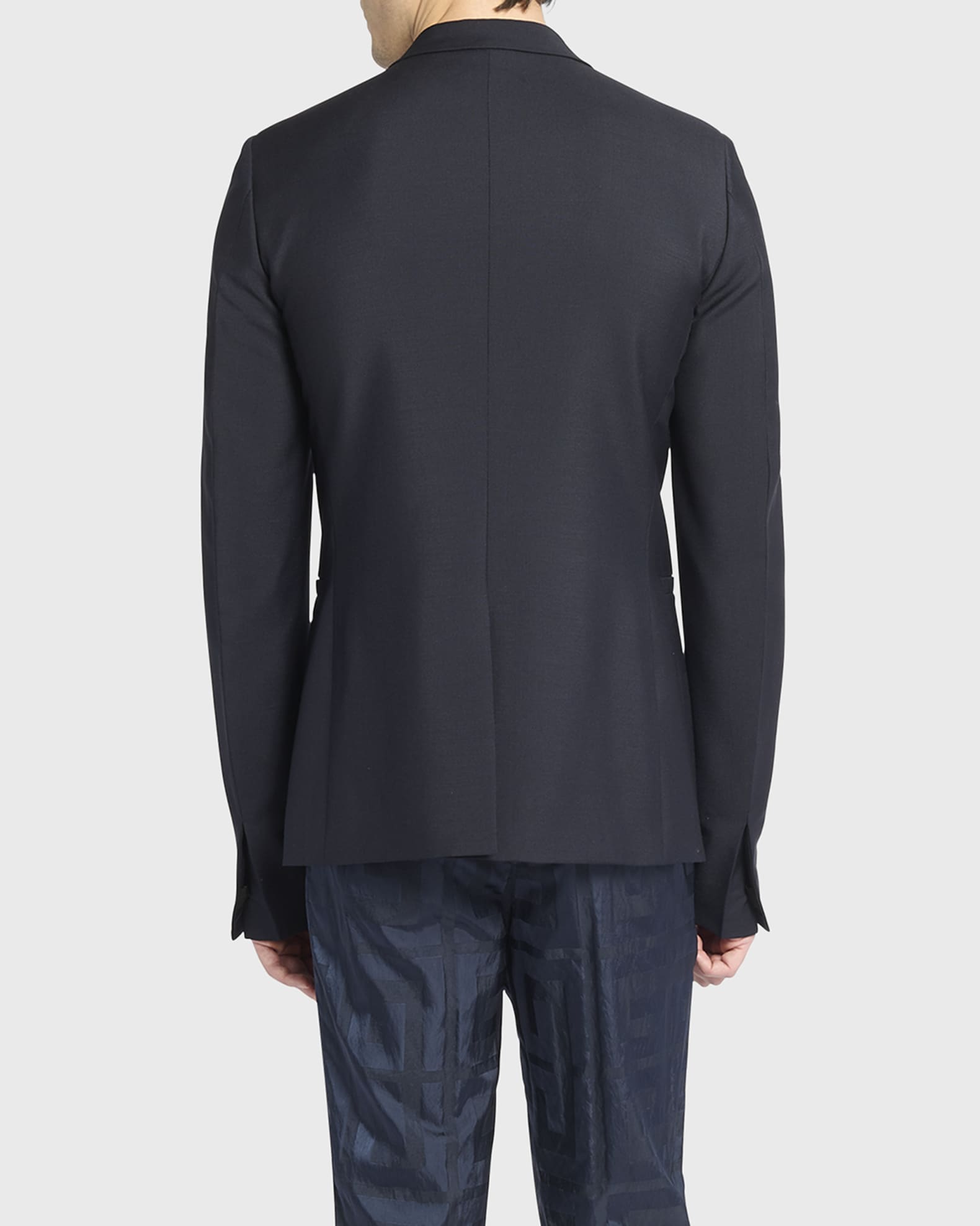 ジャケット GIVENCHY WOOL JACKET WITH BACK PLISSE' Givenchy Wool Bomber Jacket | Grey | FARFETCH
