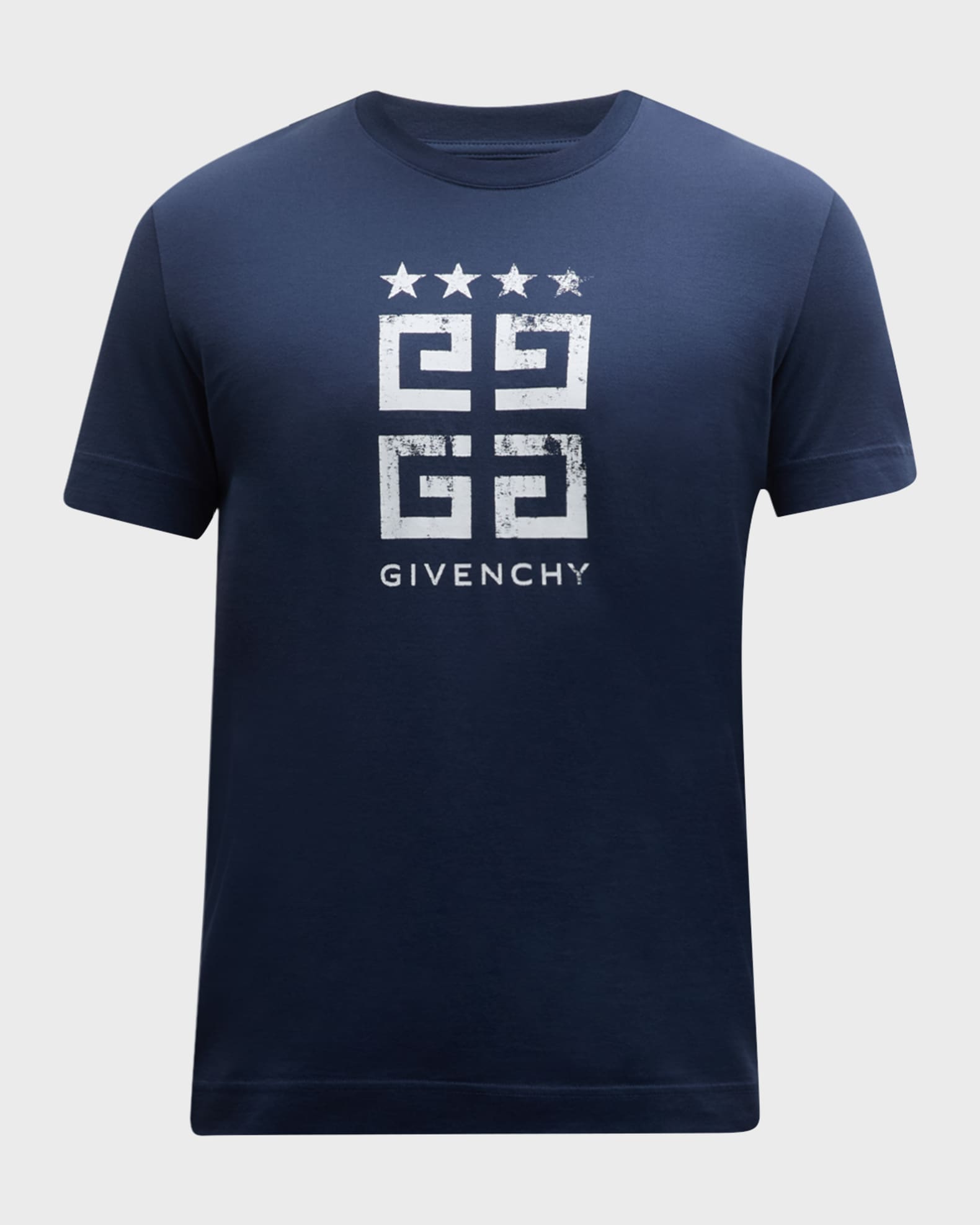 Givenchy Men's 4G Stars Stamped Logo T-Shirt