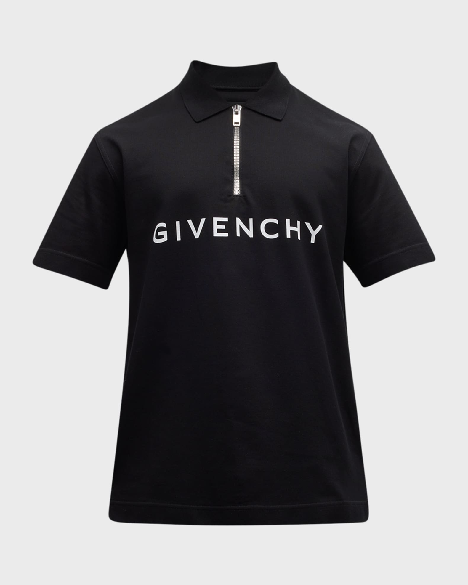 Givenchy Activewear Polo Shirt Golf Gray Cotton Knit Men's L
