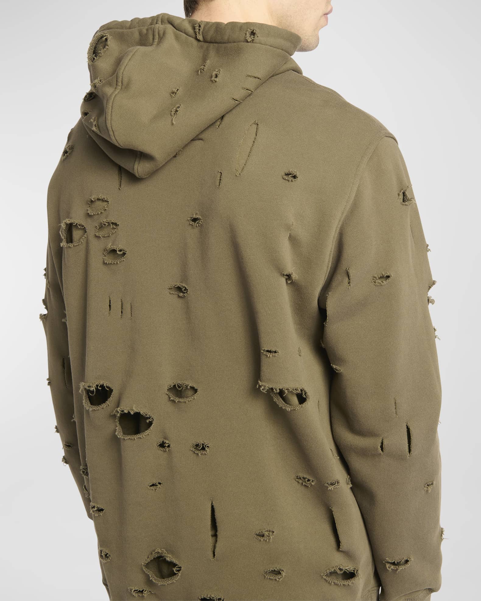 Givenchy destroyed deals logo hoodie