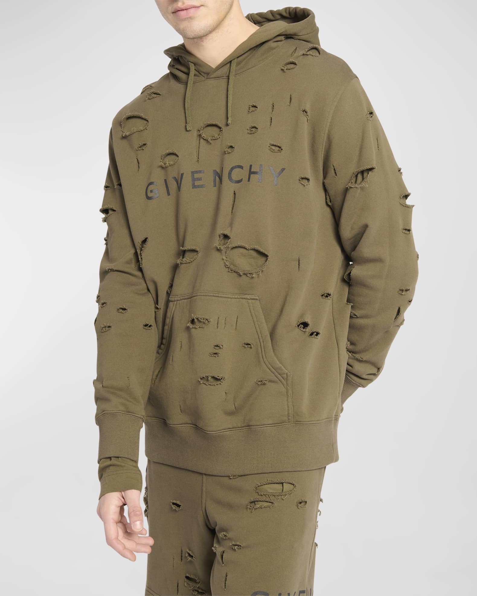 Givenchy paris destroyed hoodie shop