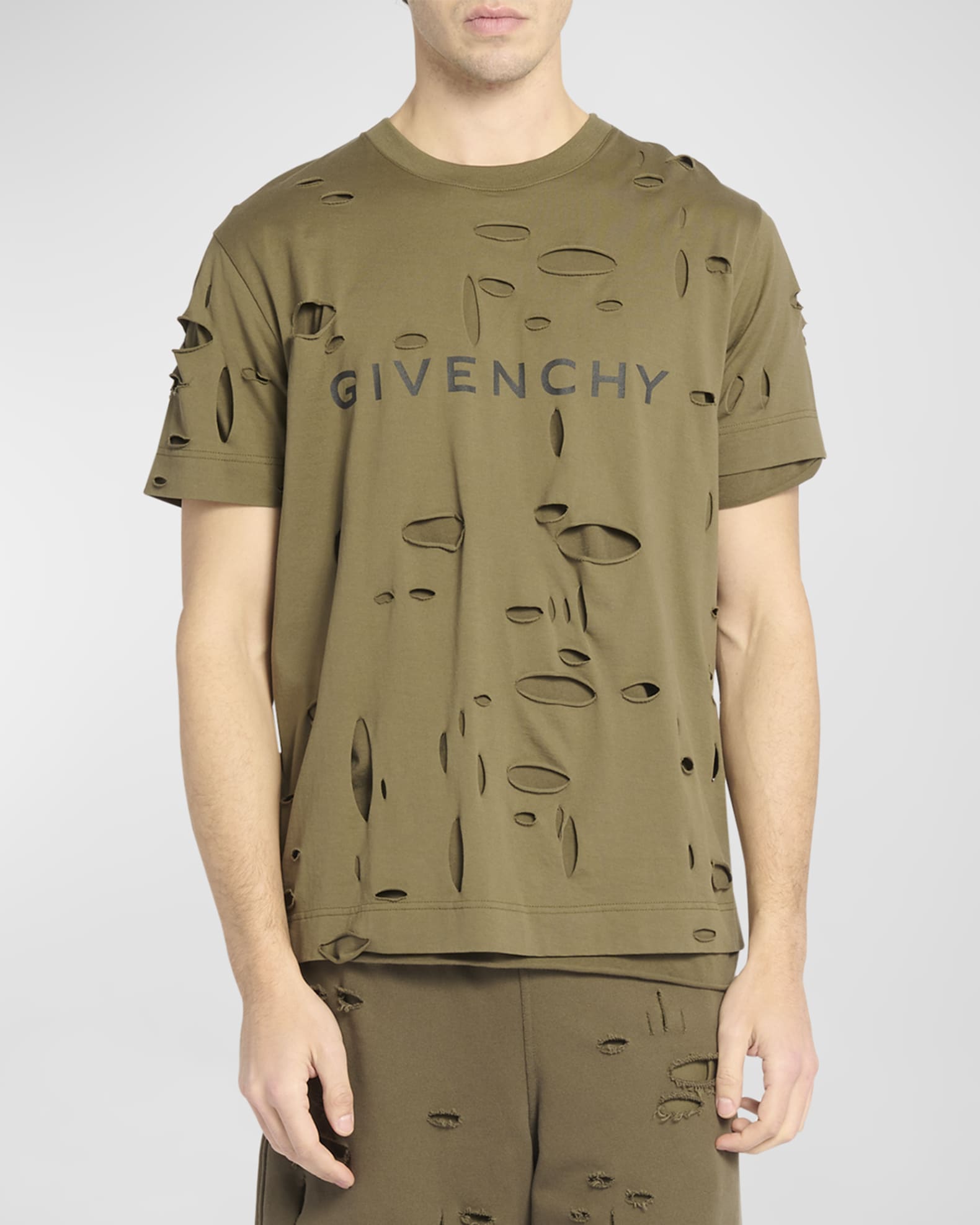 Tee shirt givenchy destroyed shop
