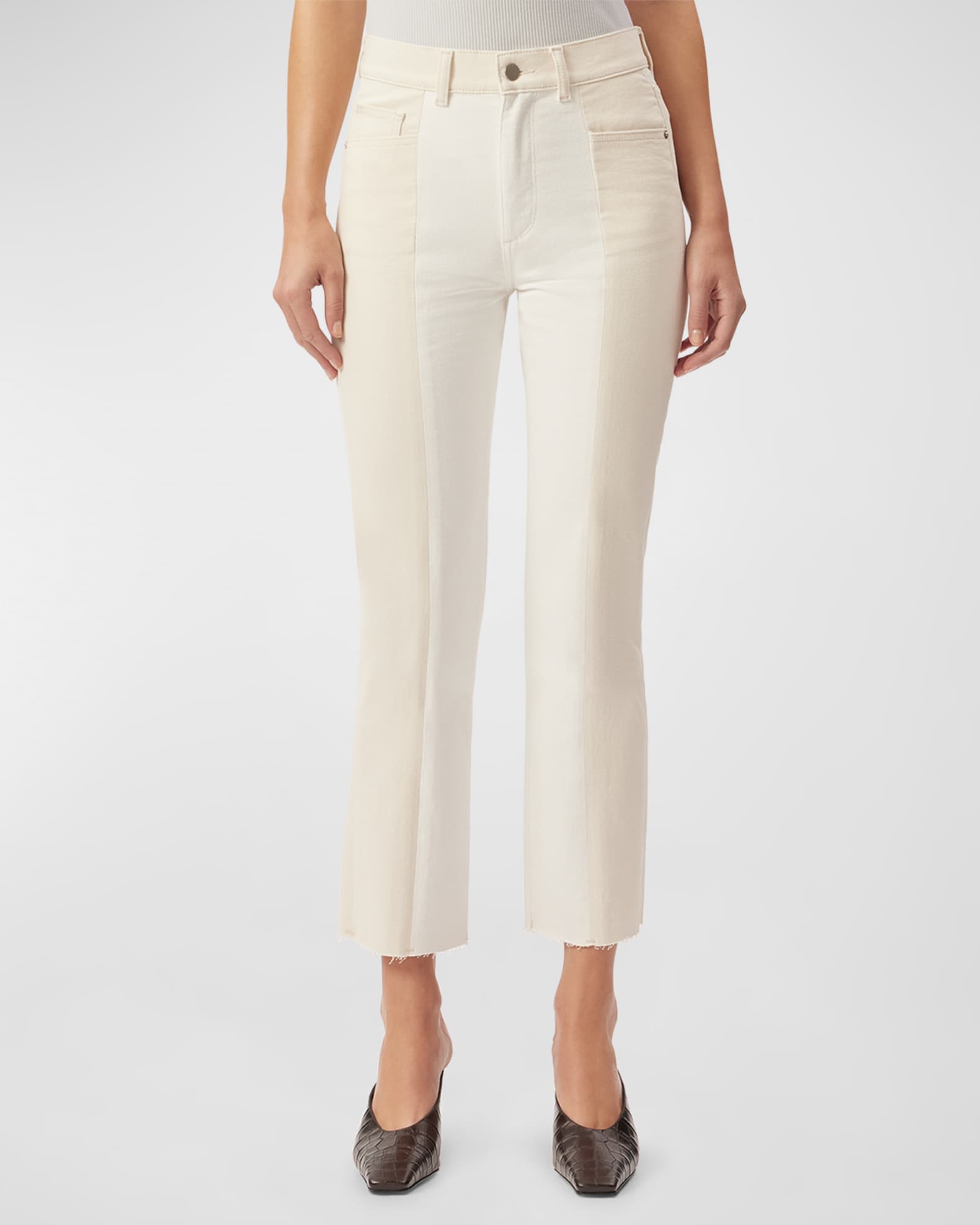 DL1961 Patti Straight High Rise Vintage Ankle Jeans | Neiman Marcus