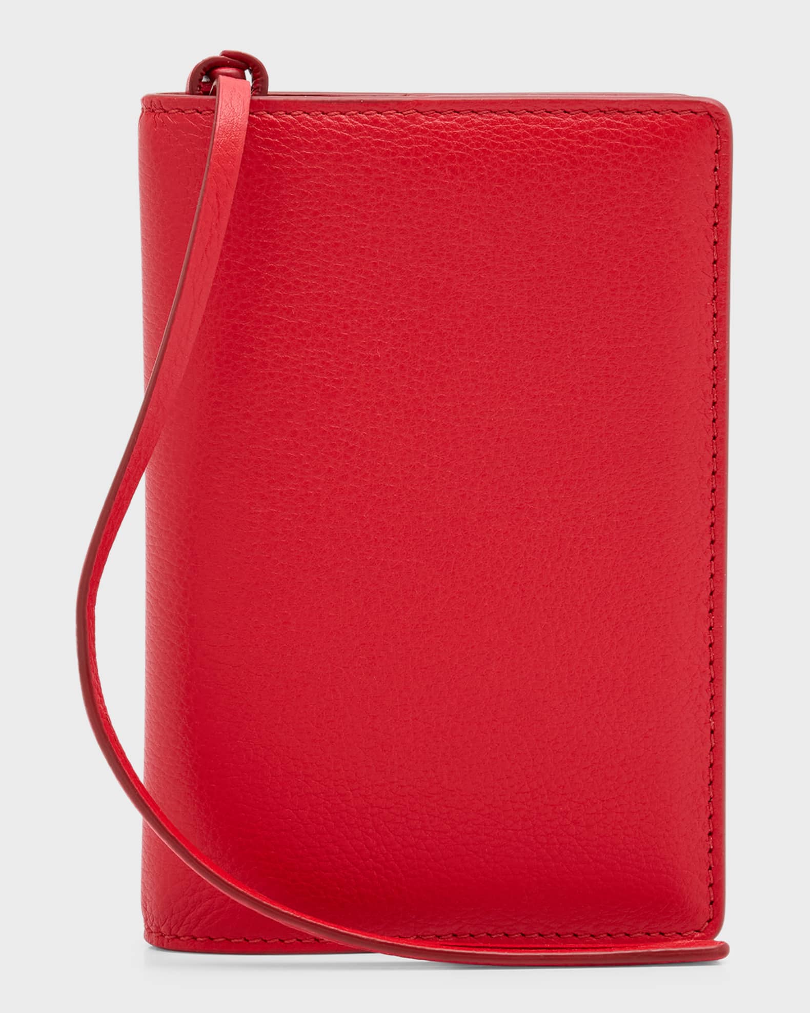 Ferragamo Men's Leather Passport Case Neiman Marcus