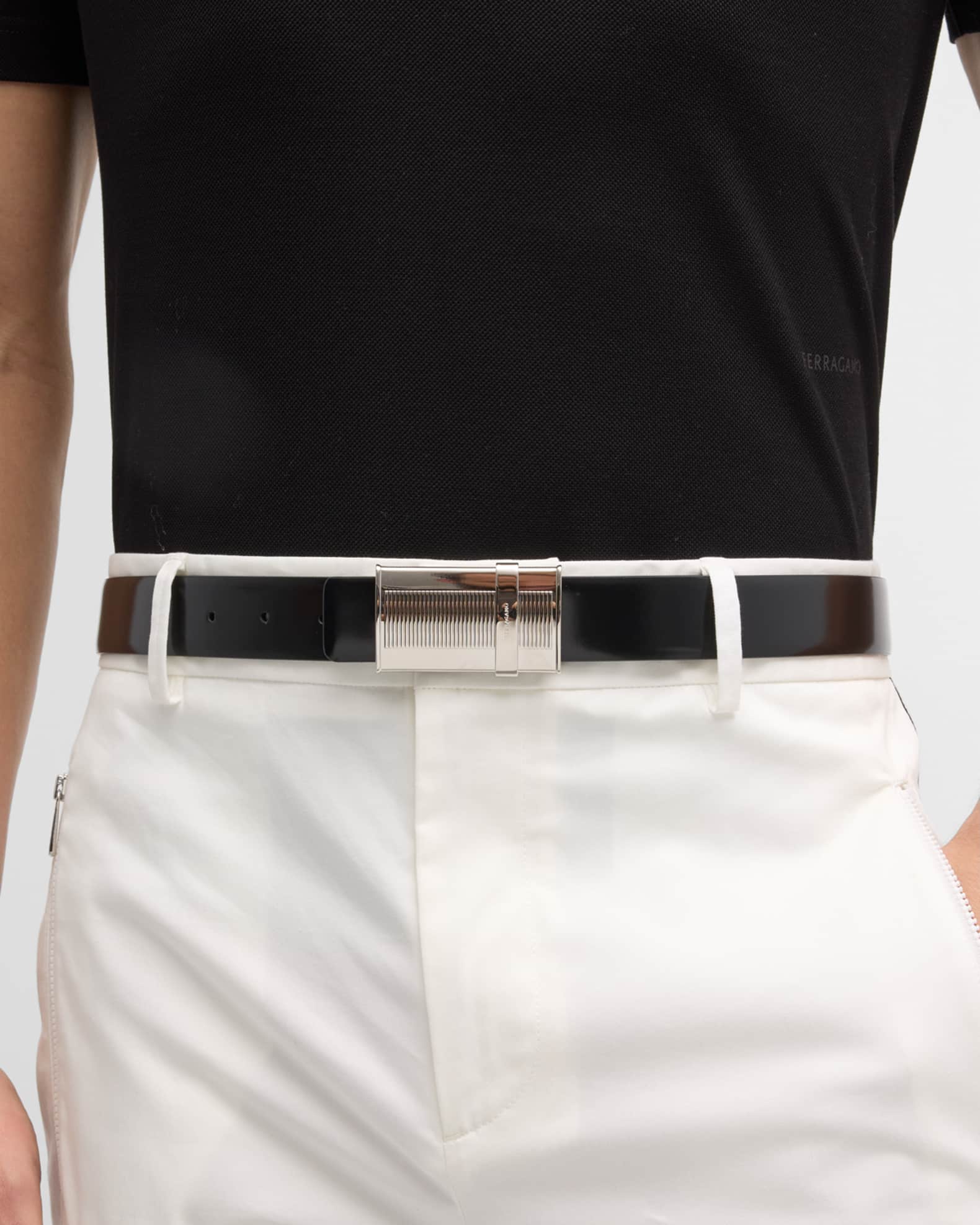 ferragamo belt men reversible