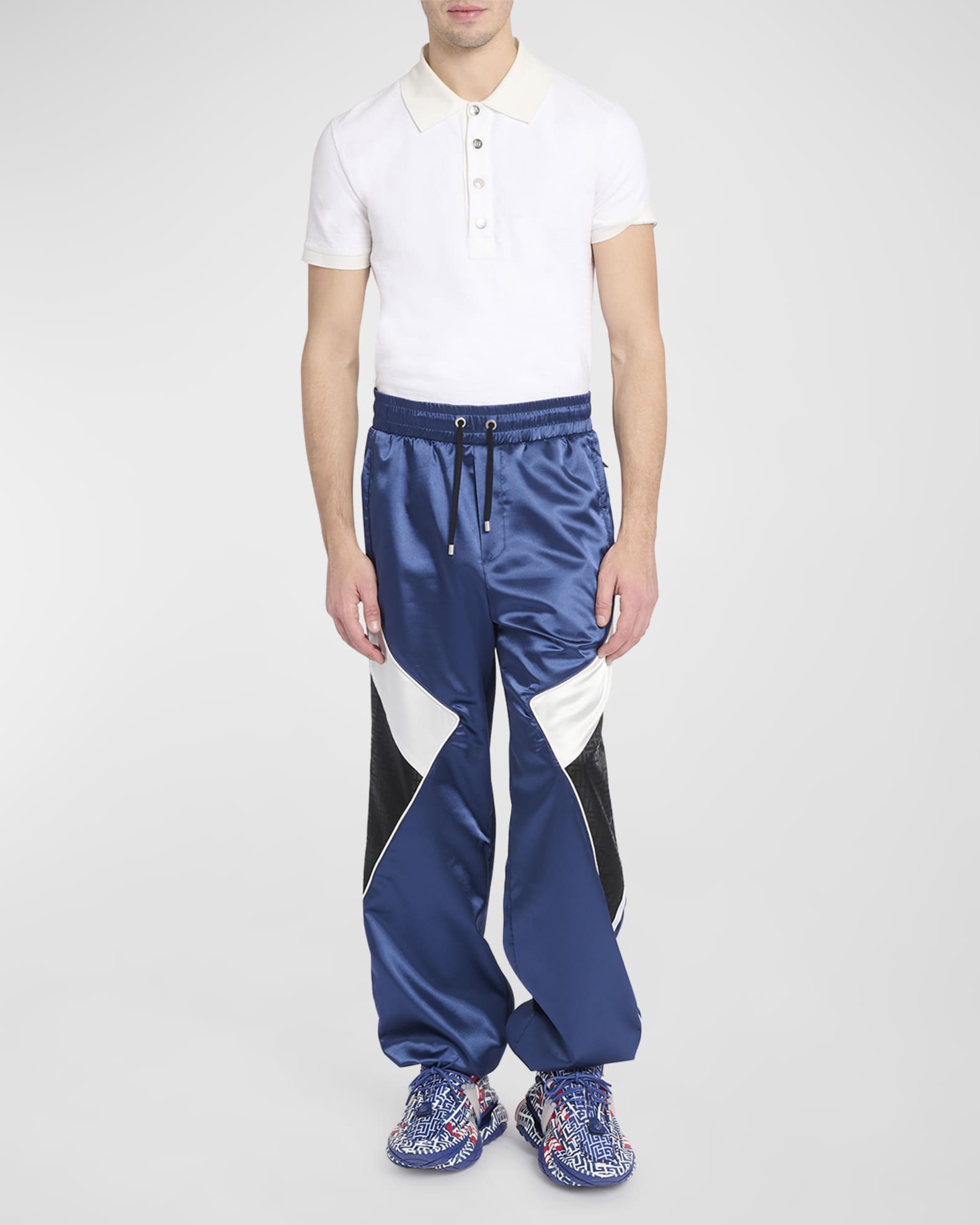 Tricolor Monogram Jogging Pants - Ready-to-Wear